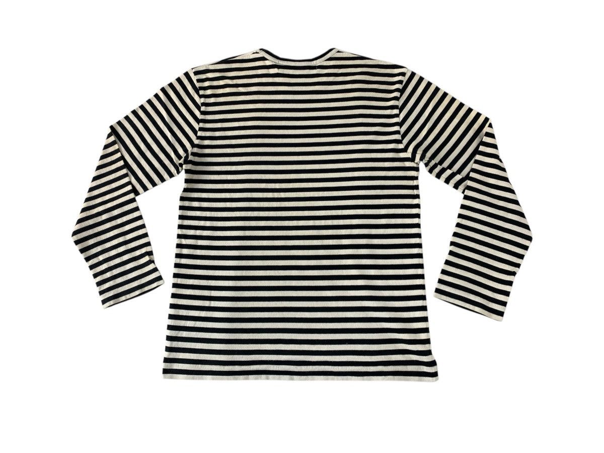 Comme des Garcons PLAY Comme Des Garcon Play Striped Longsleeve Tee Tshirt Size M / US 6-8 / IT 42-44 - 2 Thumbnail