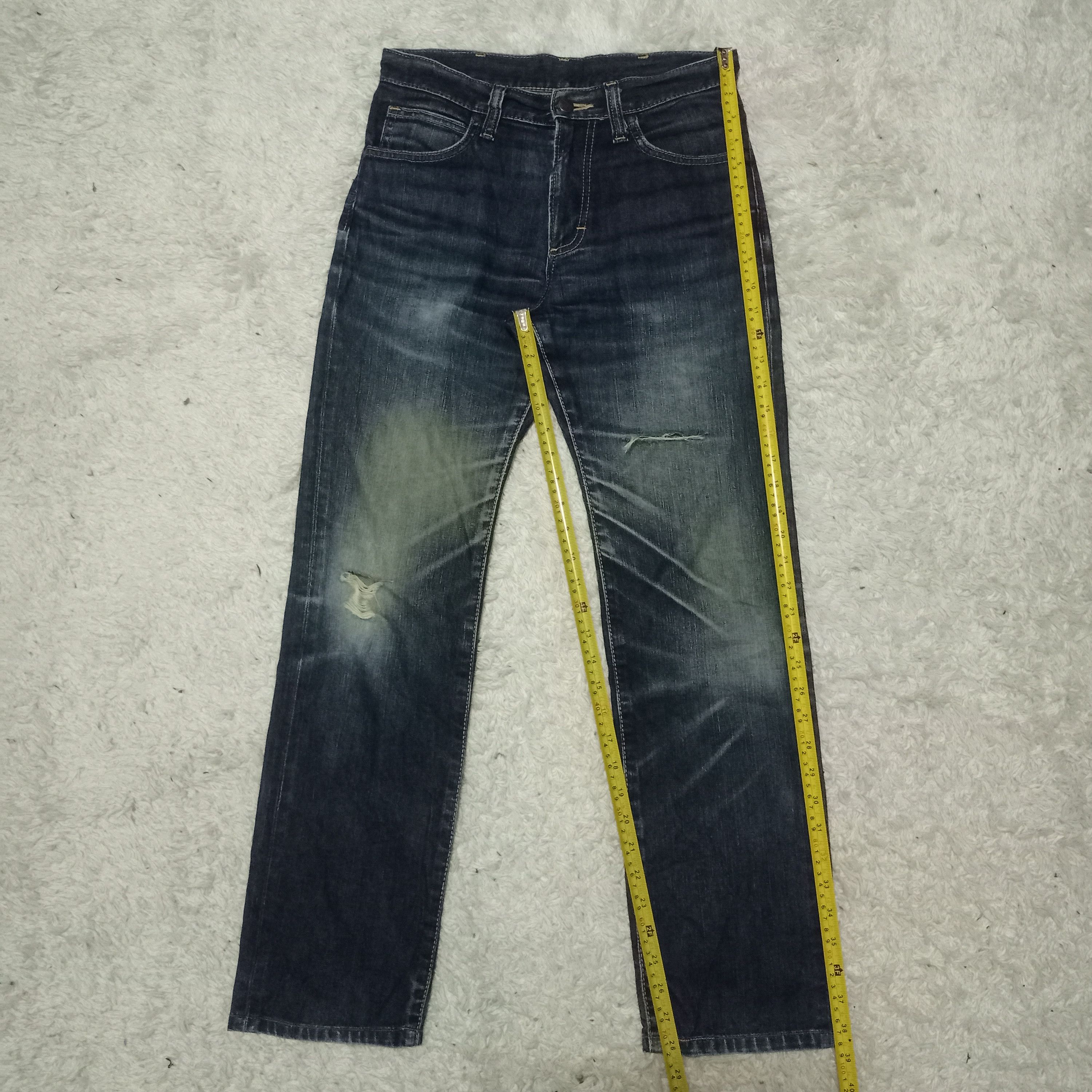 Vintage Wrangler Indigo Mud Wash Distressed Jeans 29x29
