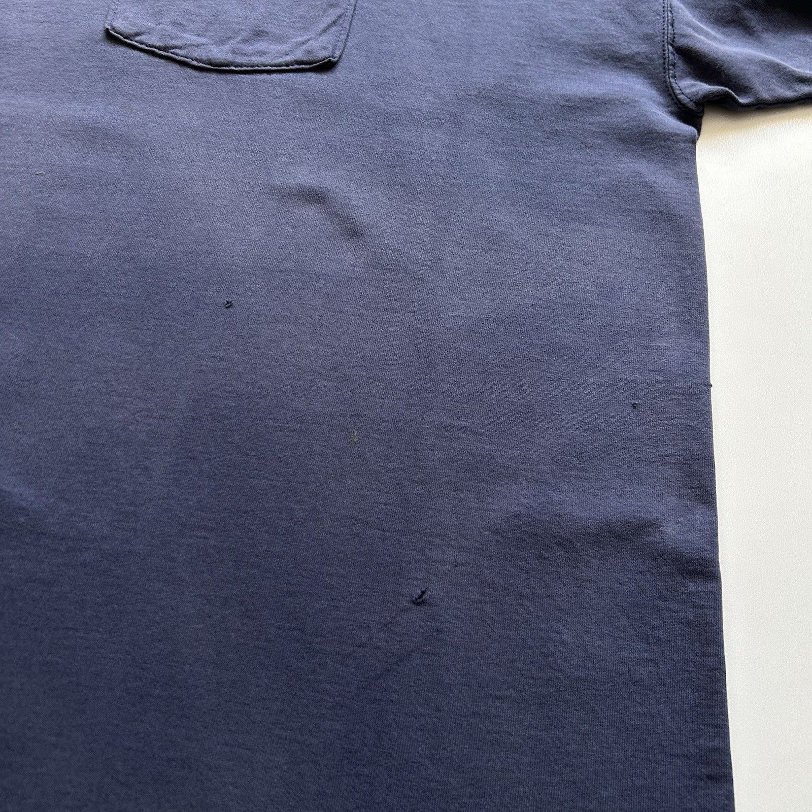 Russell Athletic × Vintage Vintage 90s Russell Athletic Pocket T Shirt XXL Faded Blue Size US XXL / EU 58 / 5 - 7 Thumbnail