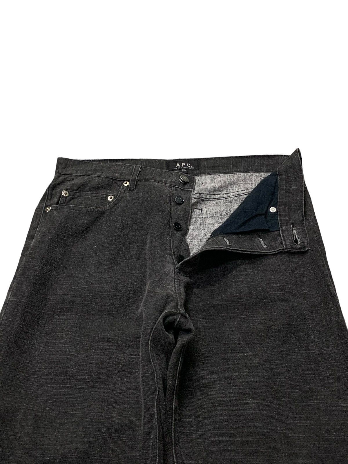 A.P.C. × Designer × Vintage A.P.C Paris Rue De Fleaurus Linnen Cotton Straight Pants Size US 29 - 5 Thumbnail