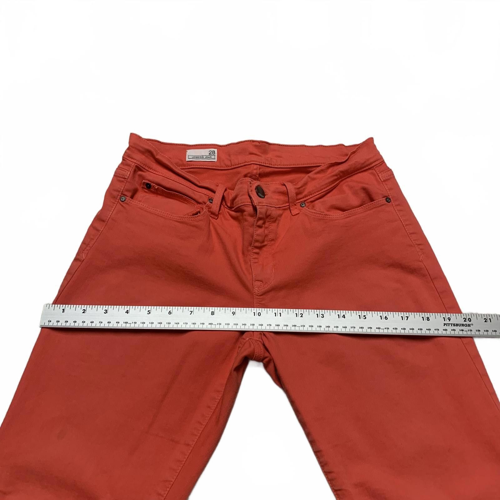 Gap GAP Women's Legging Jeans Size 6/28 Coral Size 28" / US 6 / IT 42 - 9 Thumbnail