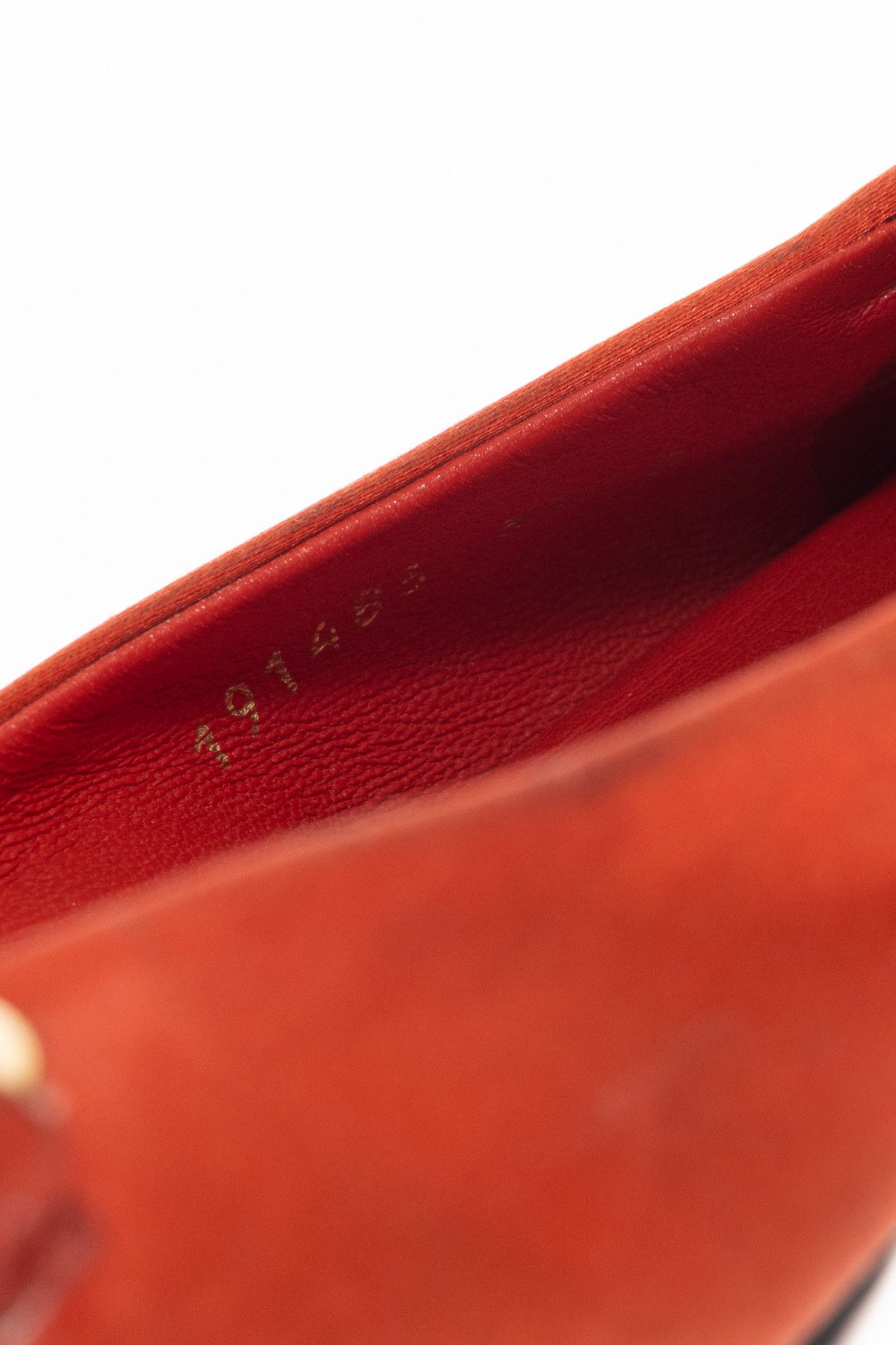 Gucci Gucci Orange Satin Crystal-Horsebit Ballet Flats Size US 8.5 / IT 38.5 - 11 Thumbnail