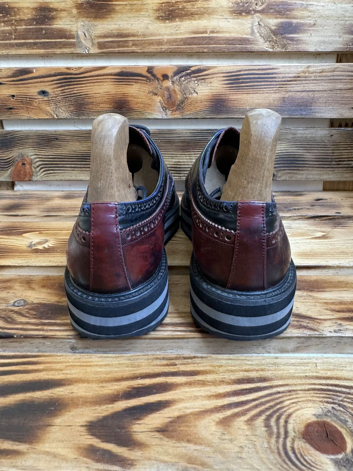 Prada Brogue platform leather derby Size US 8 / EU 41 - 12 Thumbnail