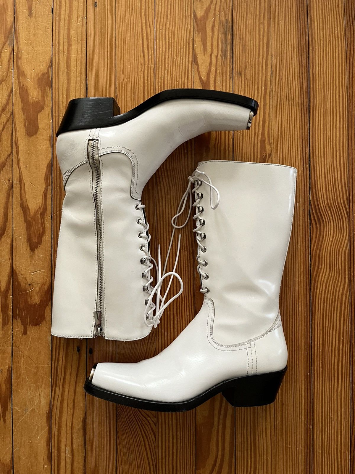 Calvin Klein 205W39NYC Raf Simons Calvin Klein 205W39NYC Side Zip Western Boot Size US 9 / EU 42 - 2 Thumbnail