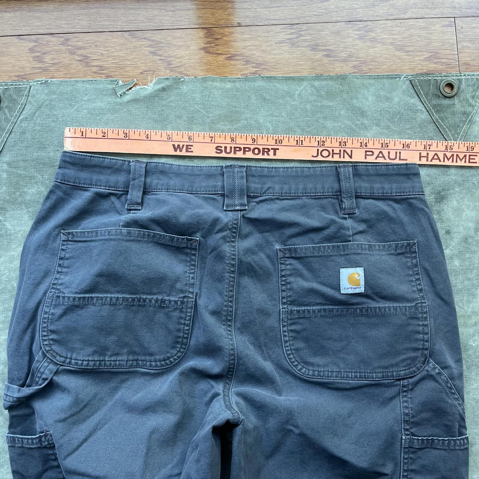Carhartt × Vintage Vintage Y2K Carhartt Carpenter Dungaree Workwear Pants Size US 33 - 3 Thumbnail