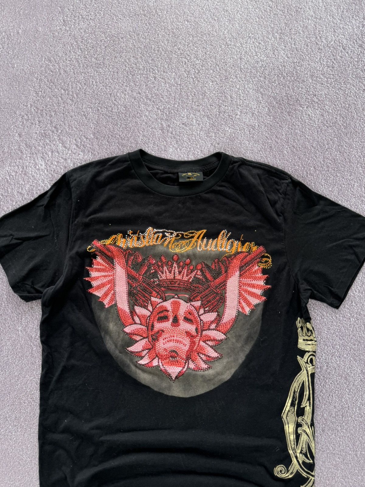 Christian Audigier Christian audigier t shirt tattoo style vintage old school Size US XL / EU 56 / 4 - 2 Thumbnail