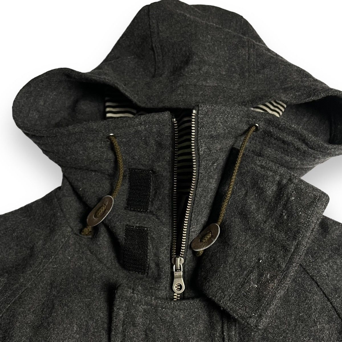 If Six Was Nine 🇯🇵 VINTAGE PPFM WOOL PUNK GOTHIC DUFFLE COAT JACKET Size US M / EU 48-50 / 2 - 3 Thumbnail