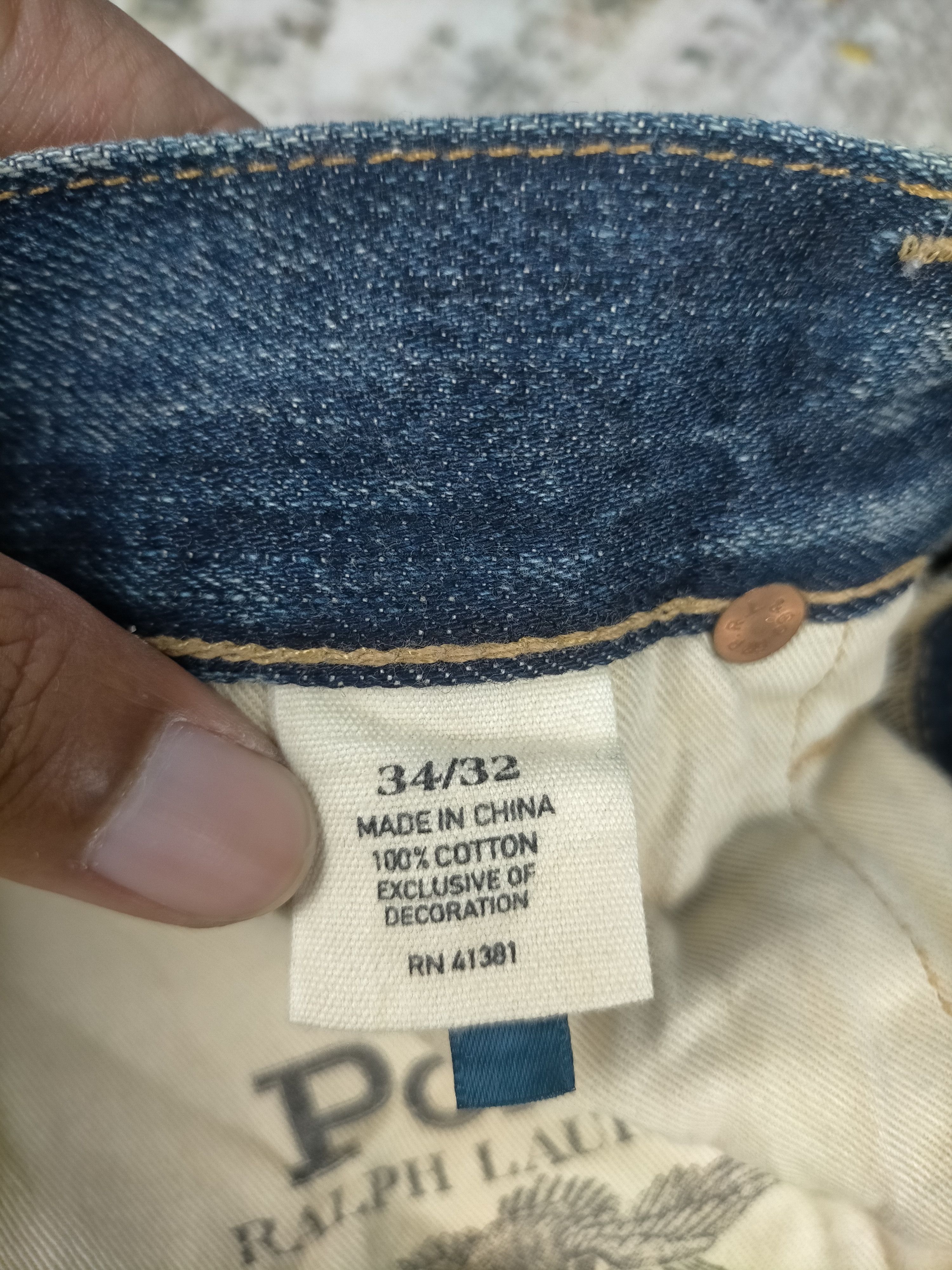 Polo Ralph Lauren Polo Ralph Lauren Distressed Varick Slim Mudwash Jeans Size US 34 / EU 50 - 10 Thumbnail