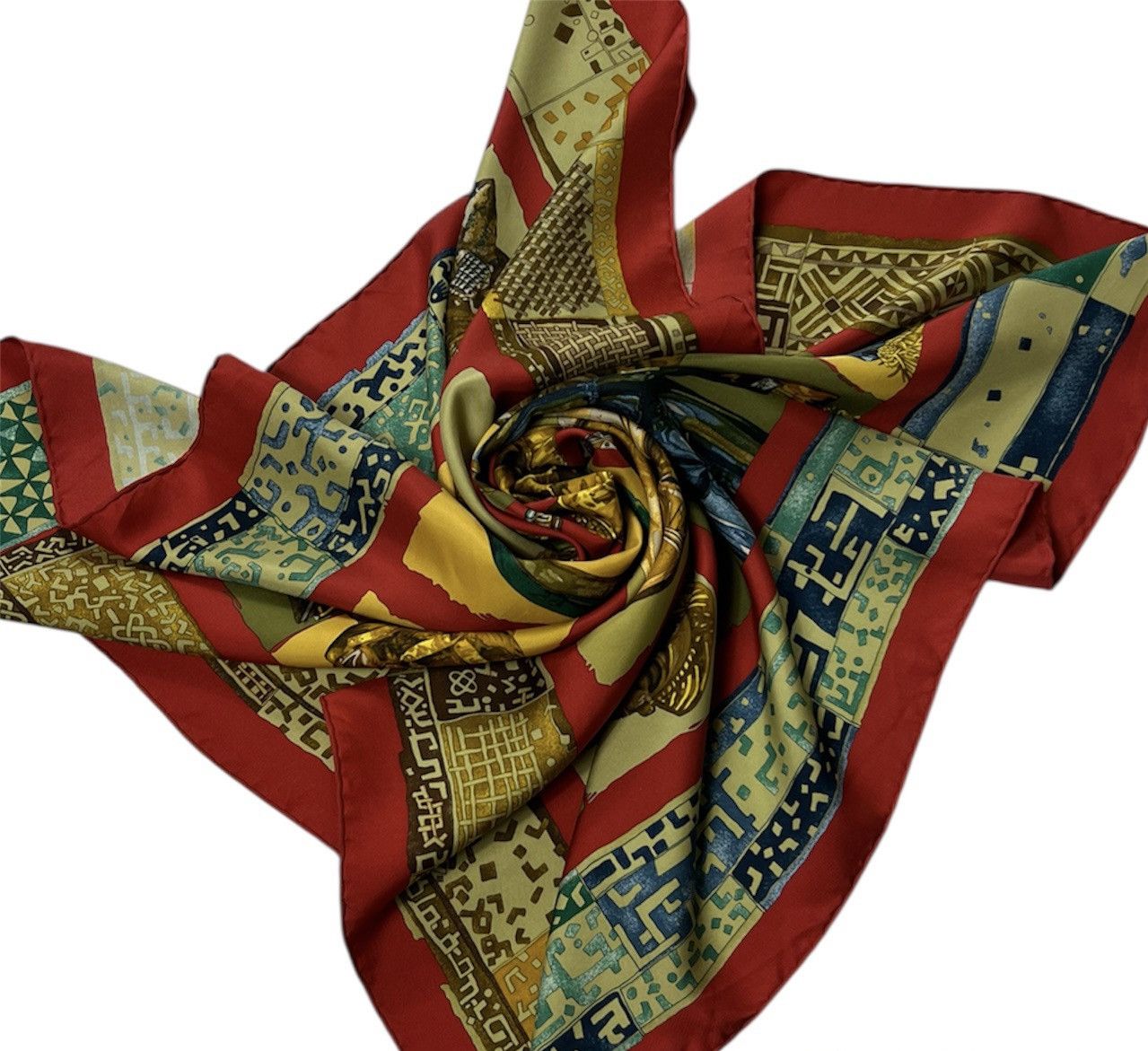 Hermes Vintage Hermes Persona loic dubigeon silk handkerchief scarf Size ONE SIZE - 2 Thumbnail