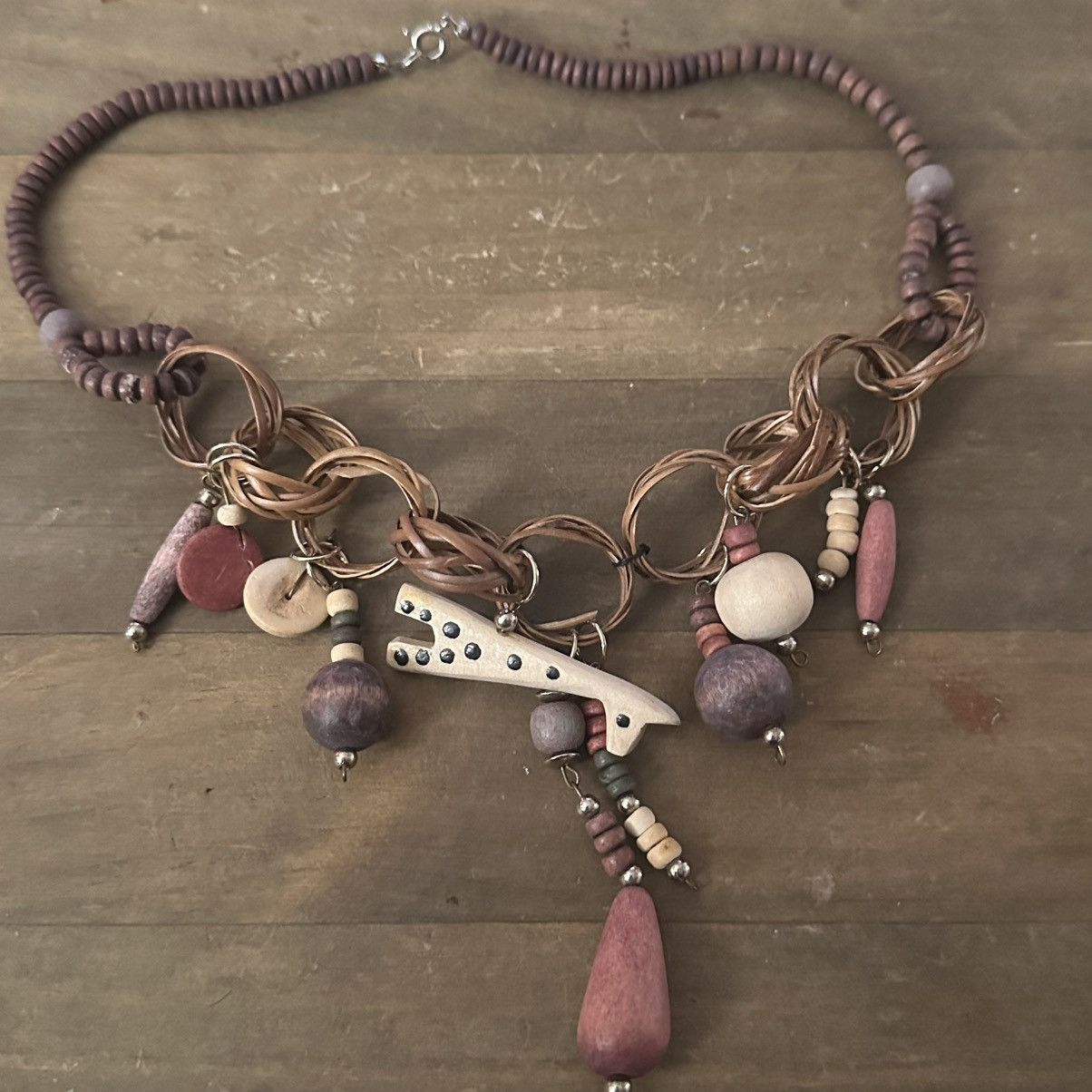 Vintage Vintage African bead necklace Size ONE SIZE - 5 Thumbnail