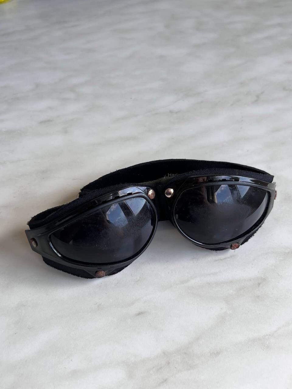 Harley Davidson × Vintage Vintage Harley Davidson Moto Bike Sunglasses Gropcore 90s Size ONE SIZE - 1 Thumbnail
