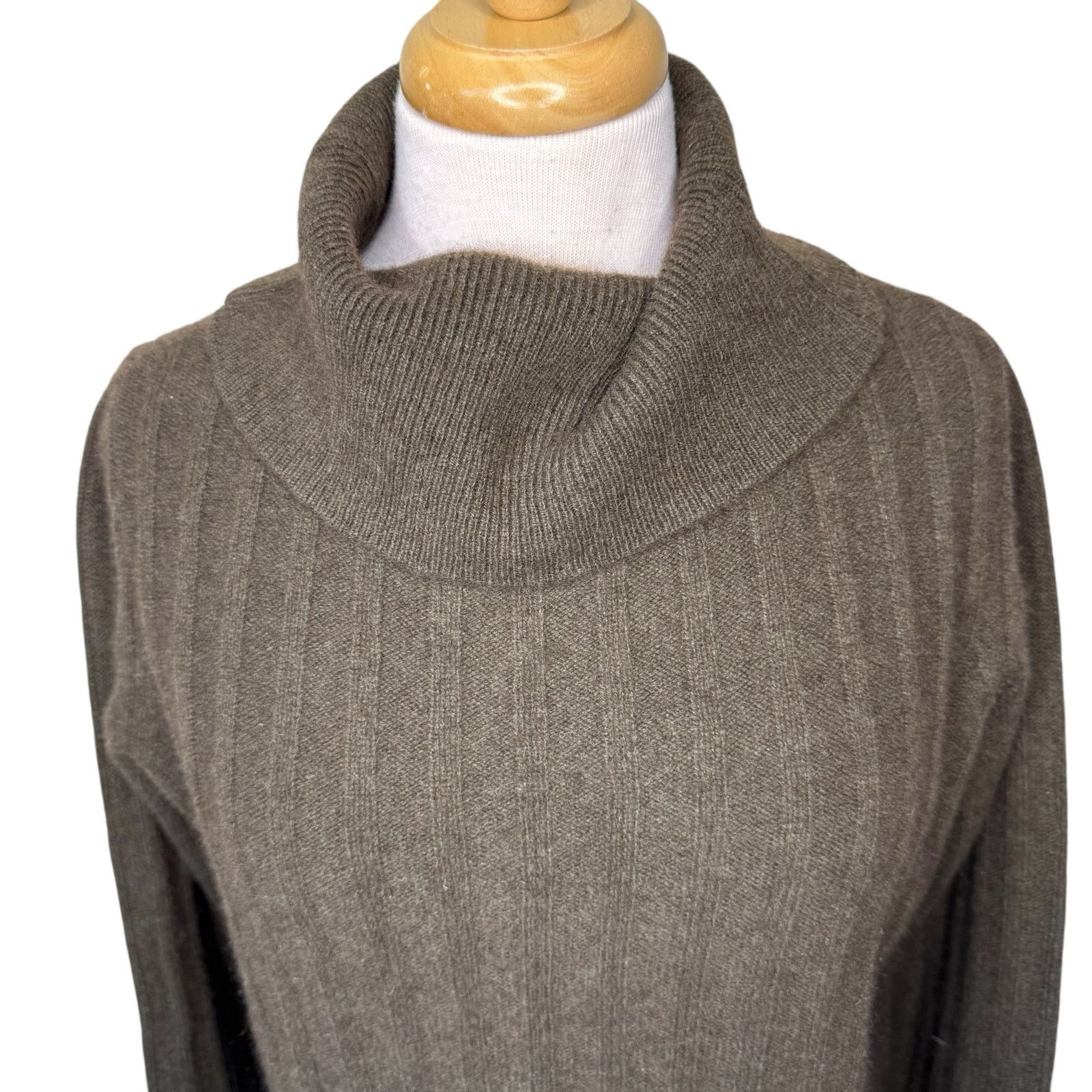 Other TWO DANES Yak & Merino Wool Ribbed Tunic Turtleneck Sweater Size S / US 4 / IT 40 - 4 Thumbnail