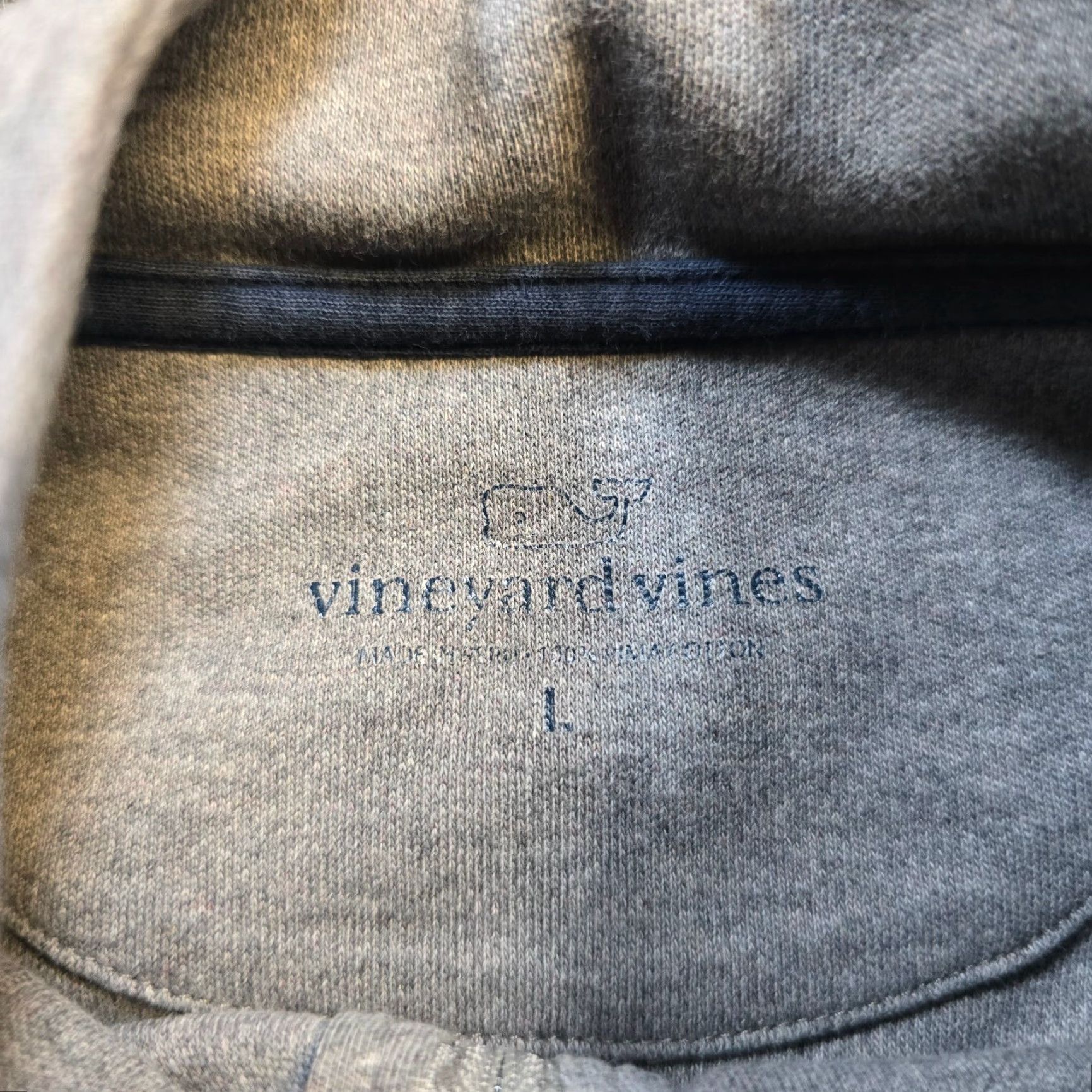 Vineyard Vines Vineyard Vines Sweater Mens Large Gray 1/4 Zip Knit Sweatshirt Stretch Casual Size US L / EU 52-54 / 3 - 3 Thumbnail