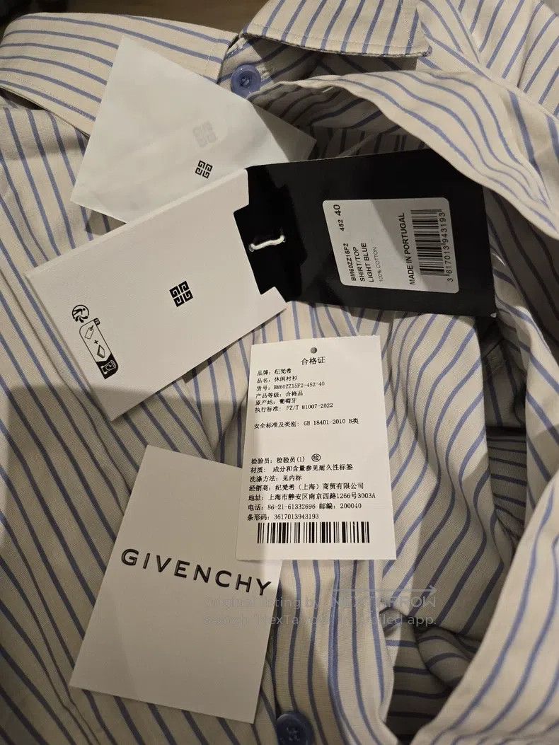 Givenchy Givenchy Men's short sleeve striped shirt Size US L / EU 52-54 / 3 - 3 Thumbnail