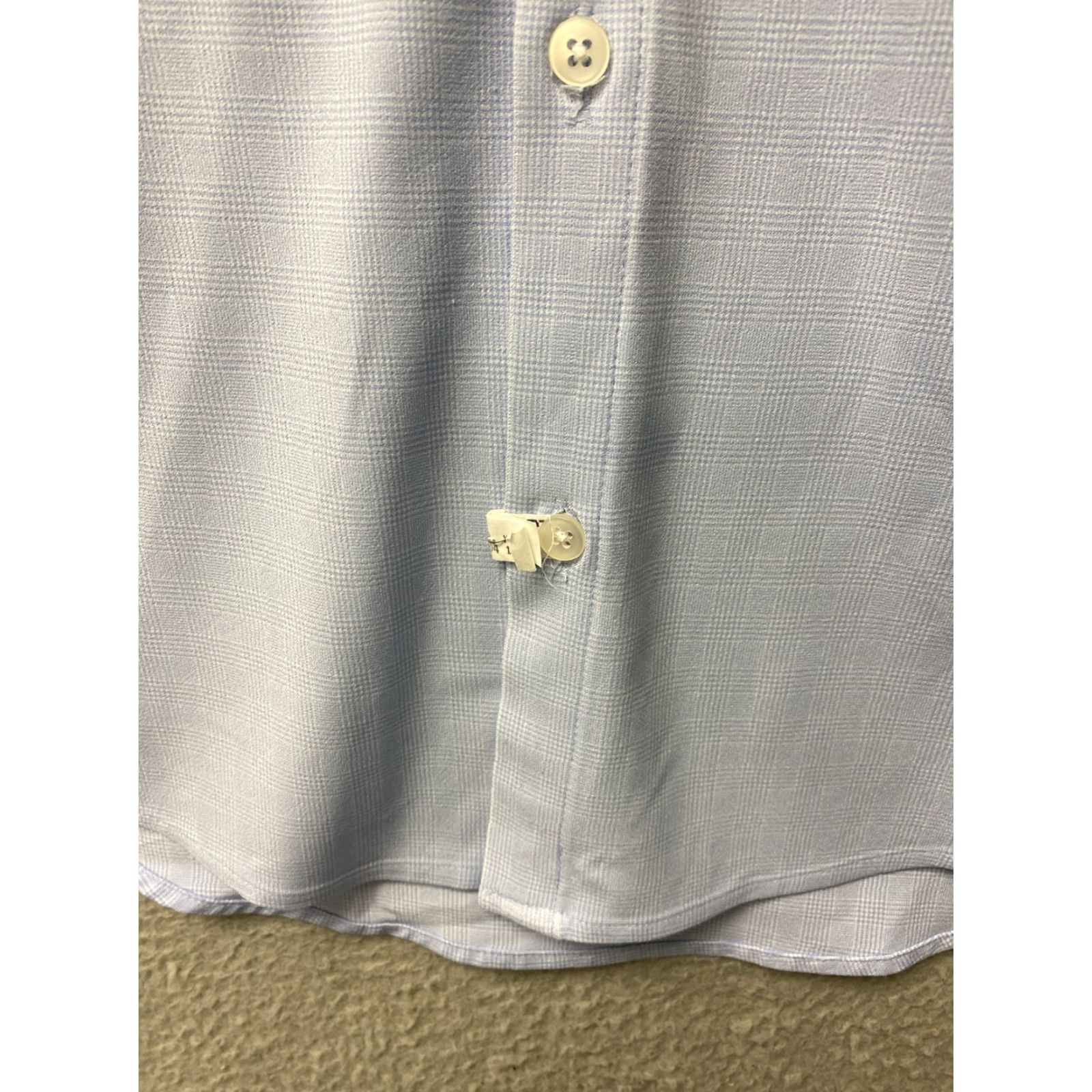 Mizzen+Main Mizzen+Main Button-Up Shirt Mens Large Long Sleeve Fit Blue Plaid /44-87 Button-Down Collar Size US L / EU 52-54 / 3 - 3 Thumbnail