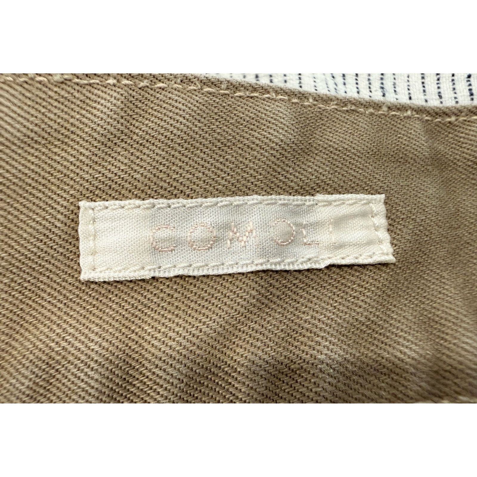 Comoli COMOLI Belted Chino Pants Size 1 Khaki Cotton Twill Size US 31 - 4 Thumbnail