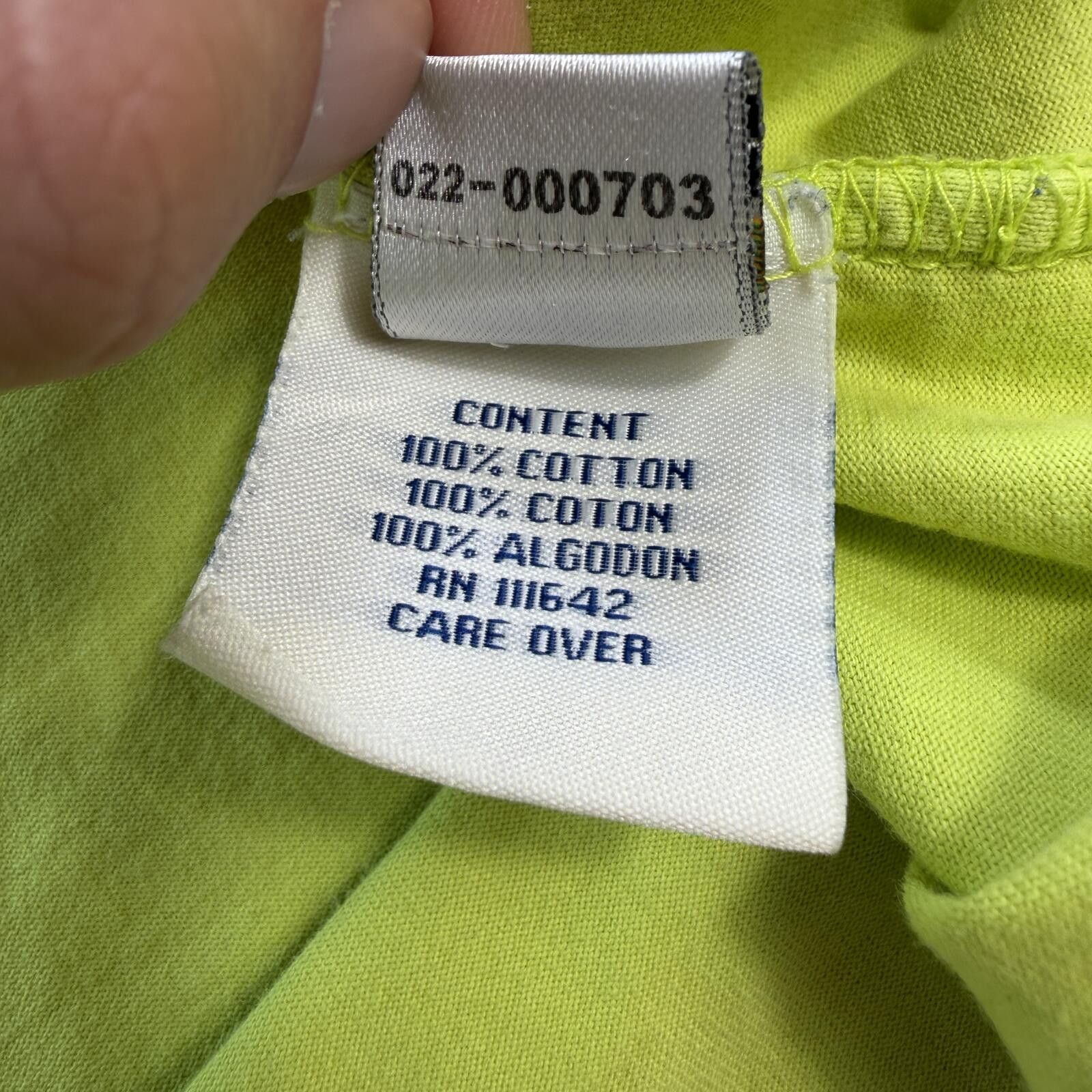 Coogi Vintage Y2K Coogi Embroidered Neon Lime T Shirt 4XL Size US XXL / EU 58 / 5 - 7 Thumbnail
