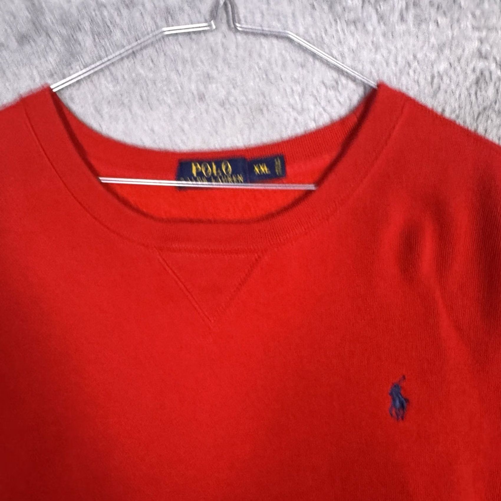 Polo Ralph Lauren Polo Ralph Lauren XXL Mens Sweatshirt Tech Pullover Red Knit Cotton Classic Cool Size US XXL / EU 58 / 5 - 4 Thumbnail