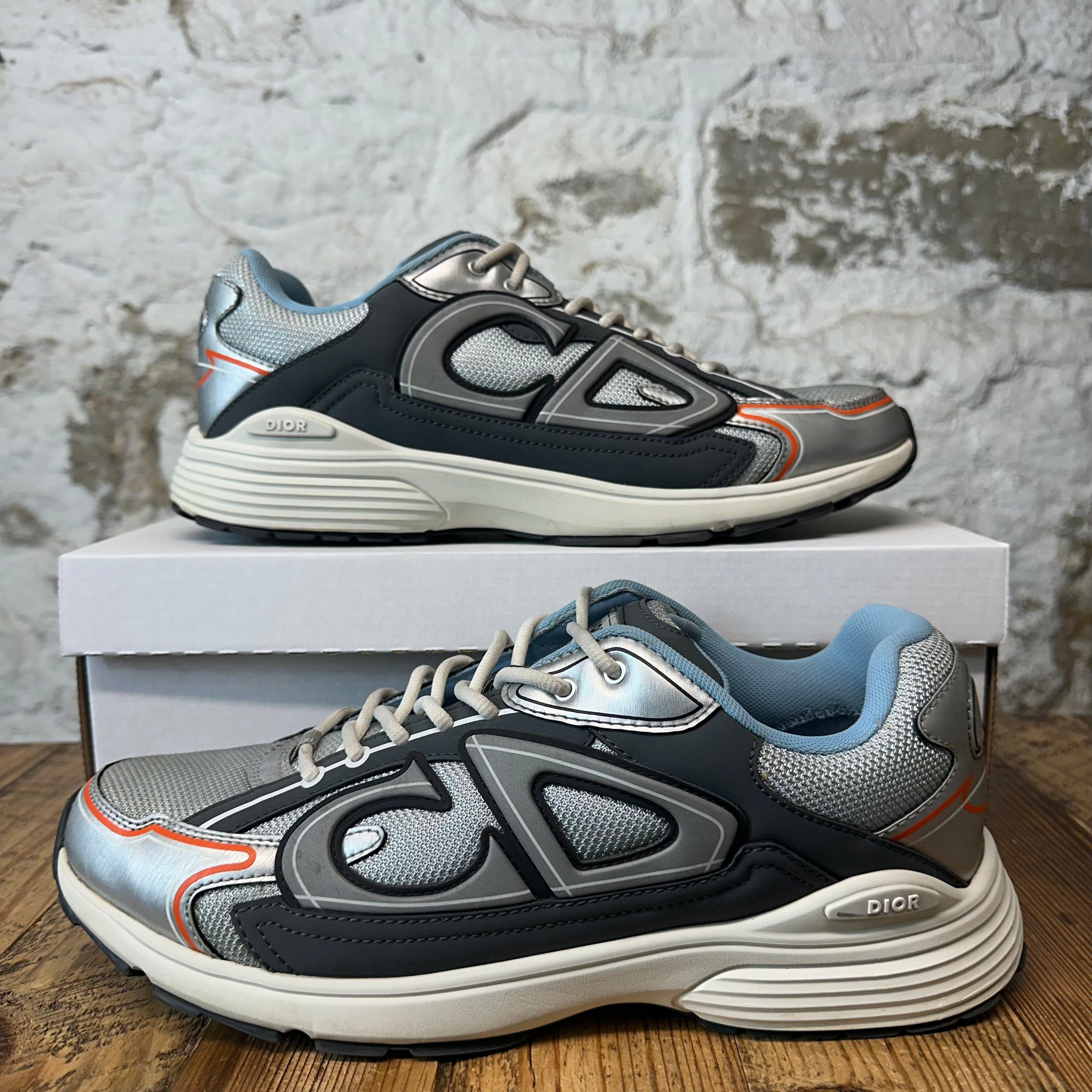 Dior Dior B30 Blue Grey Silver Sneaker Sz 12 (45) Size US 12 / EU 45 - 1 Thumbnail