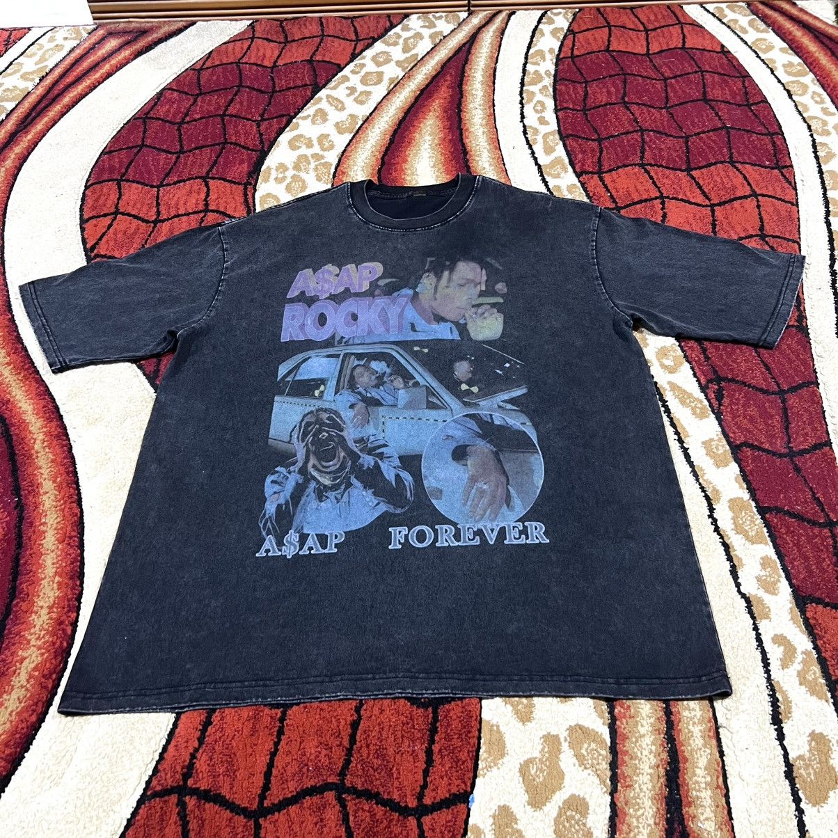 Rap Tees Vintage Thrashed Faded ASAP ROCKY ERD GRUNGE T Shirt Size US XL / EU 56 / 4 - 5 Thumbnail