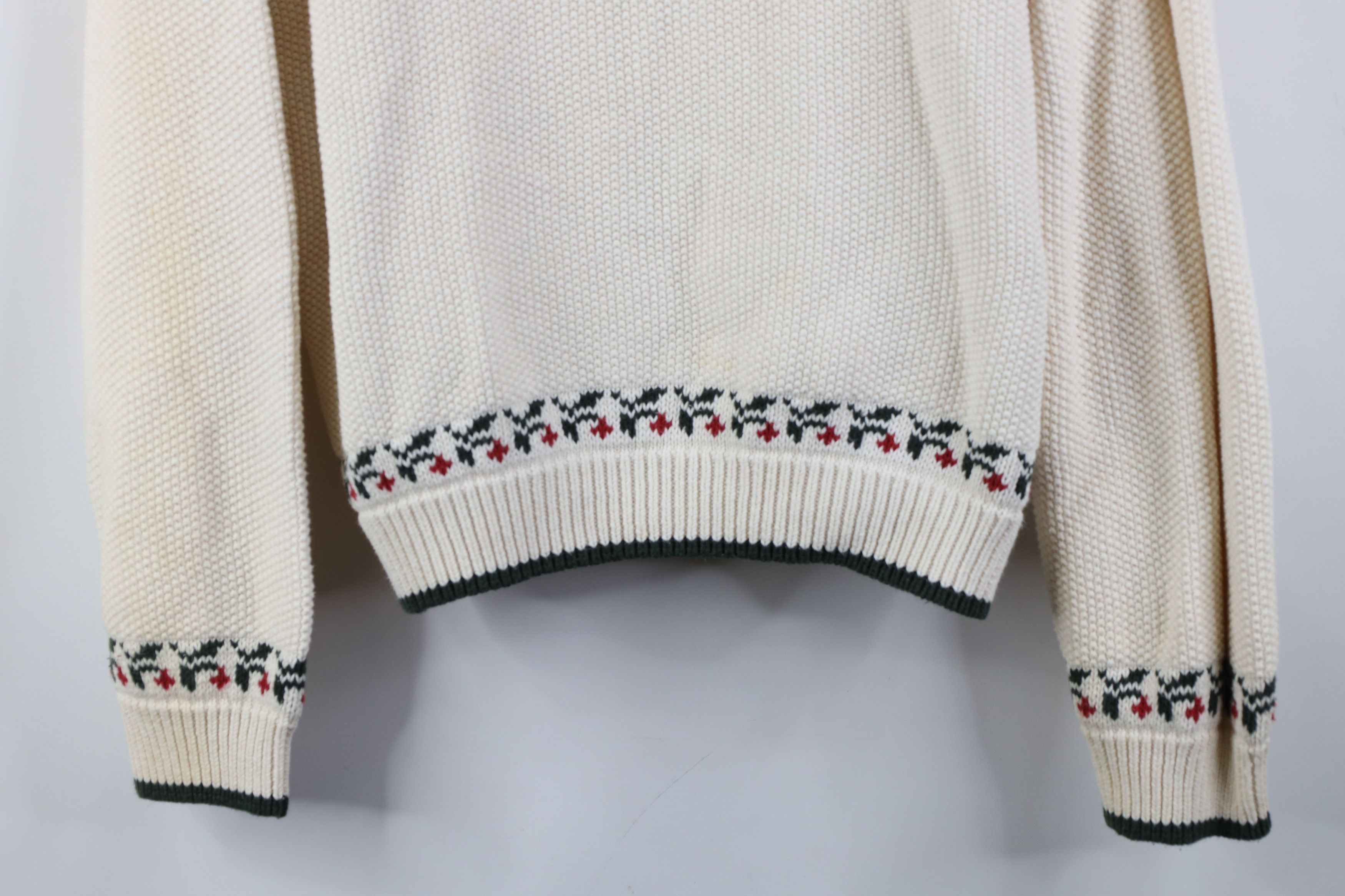 Cabelas Vintage 90s Cabelas Cardinal Bird Snow Crewneck Sweater Size L / US 10 / IT 46 - 3 Thumbnail