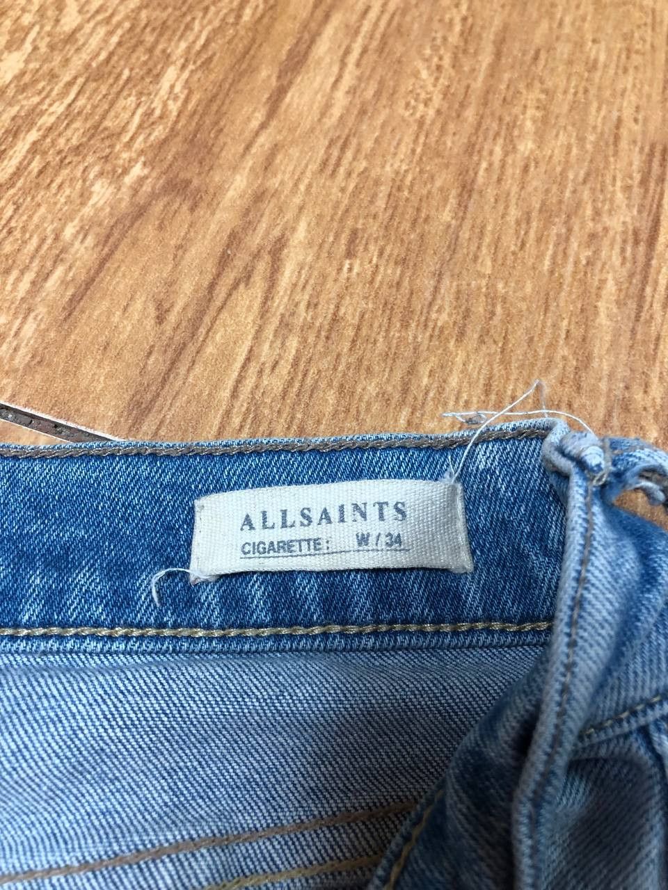 Allsaints Mens AllSaints Cigarette jeans skinny fit stretch denim Size US 34 / EU 50 - 3 Thumbnail