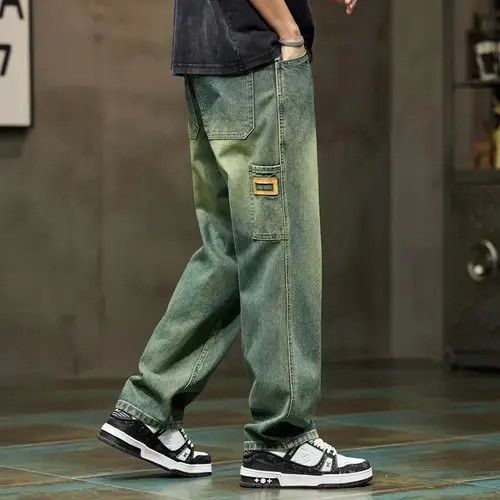 Japanese Brand × Vintage Wide Leg Jeans Men Baggy Pants Size US 35 - 3 Thumbnail