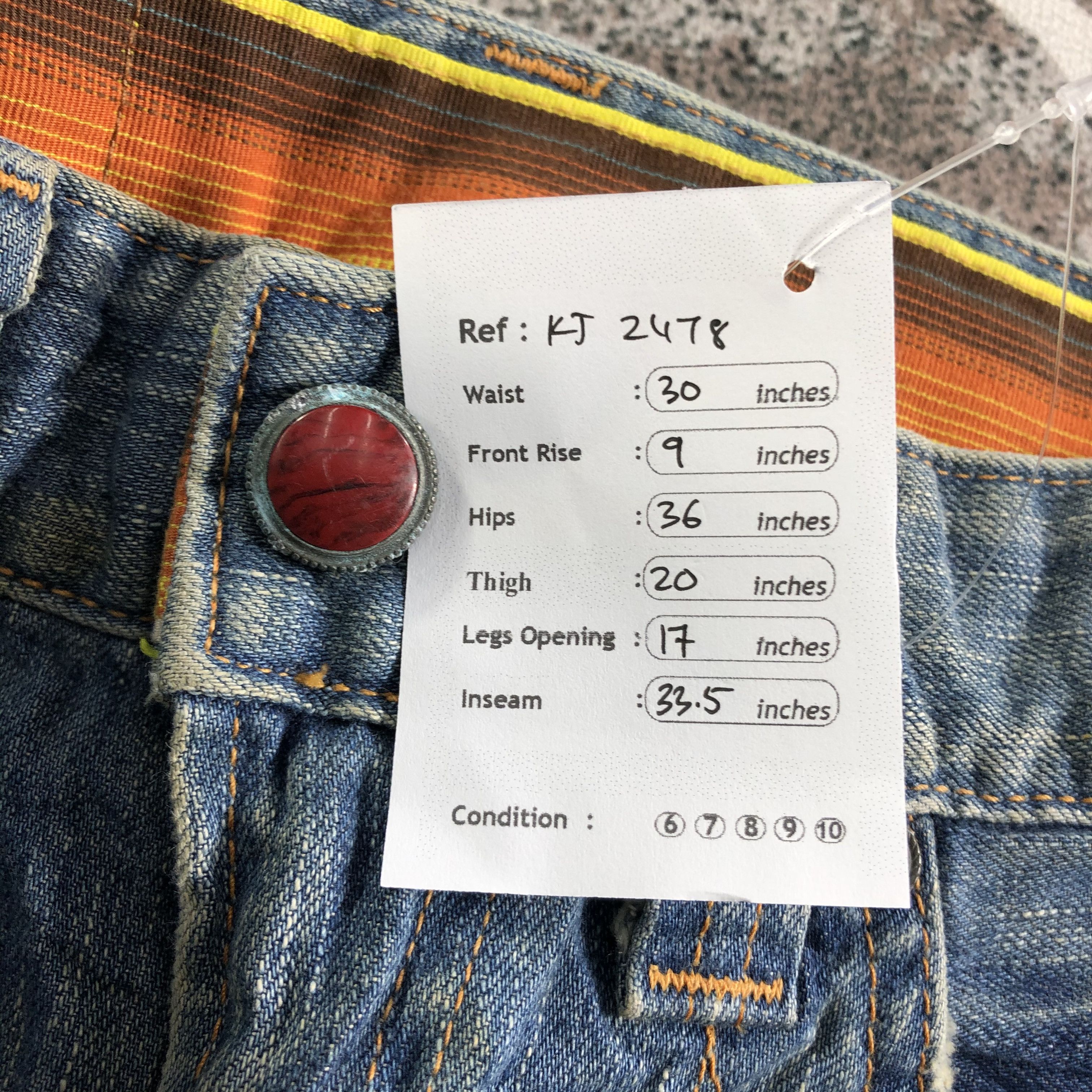 Edwin Vintage Edwin Blue Trip Jeans Flare Denim KJ2478 Size US 28 / EU 44 - 11 Thumbnail