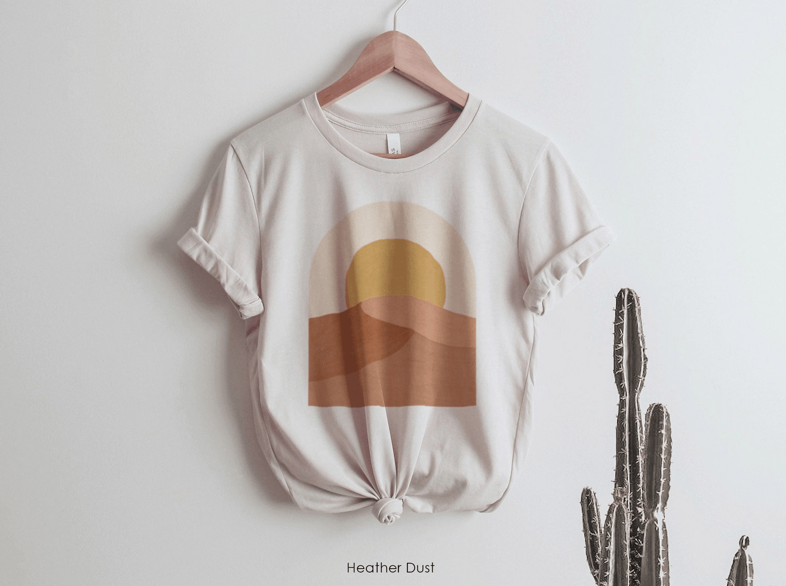 Other Desert Sun Graphic Tee – Minimalist Boho Landscape T-Shirt Size S / US 4 / IT 40 - 3 Thumbnail
