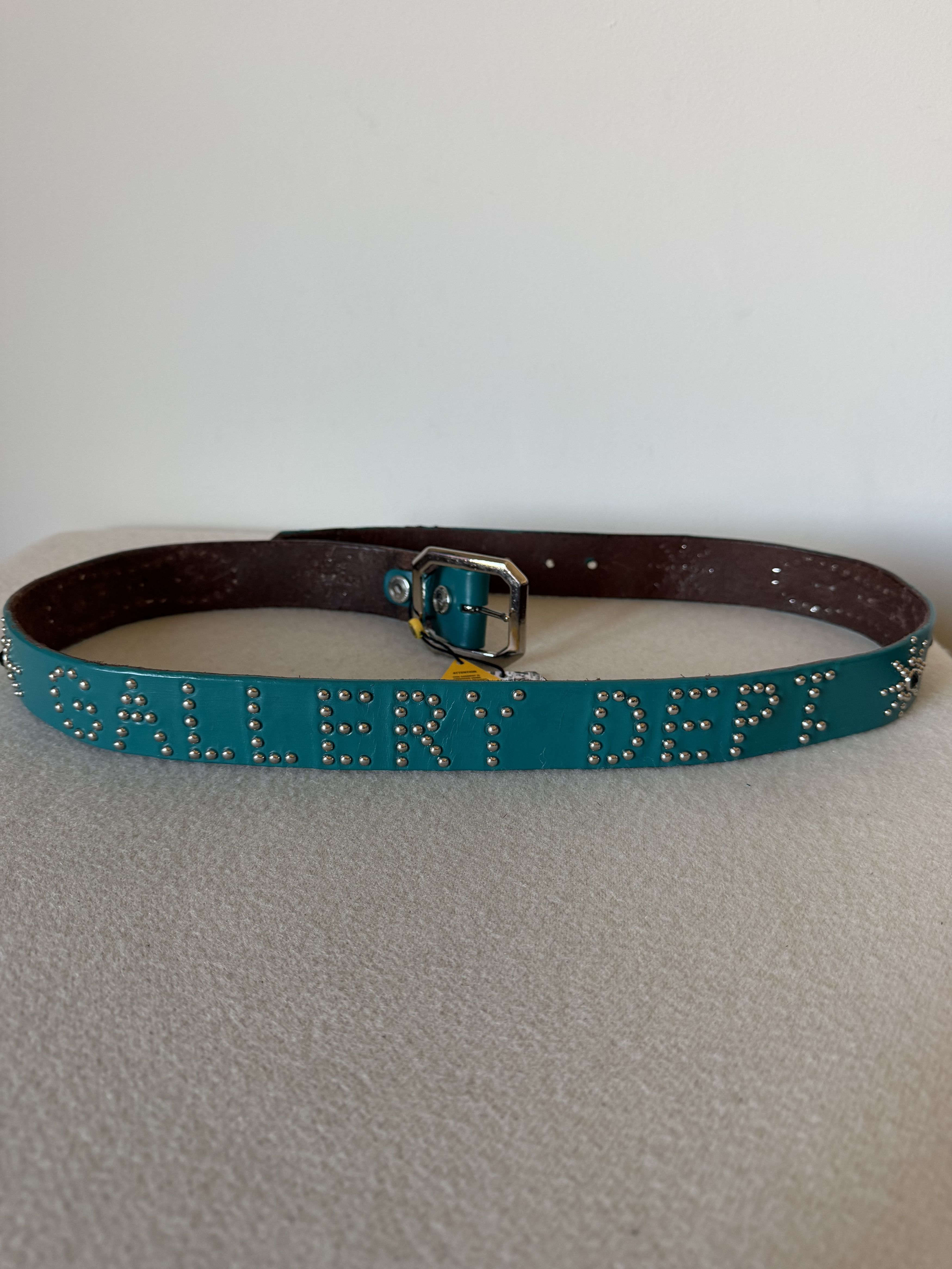 Gallery Dept. Gallery Dept. Painted Studded Belt in Green Size ONE SIZE - 3 Thumbnail