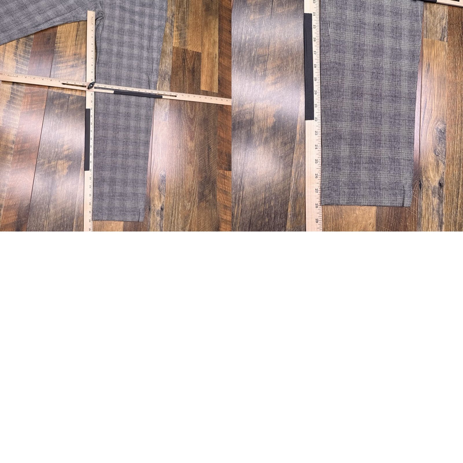 Banana Republic Banana Republic Grayson Pants Mens 34x32 Gray Plaid Slim Tapered Fit New Size US 34 / EU 50 - 9 Thumbnail