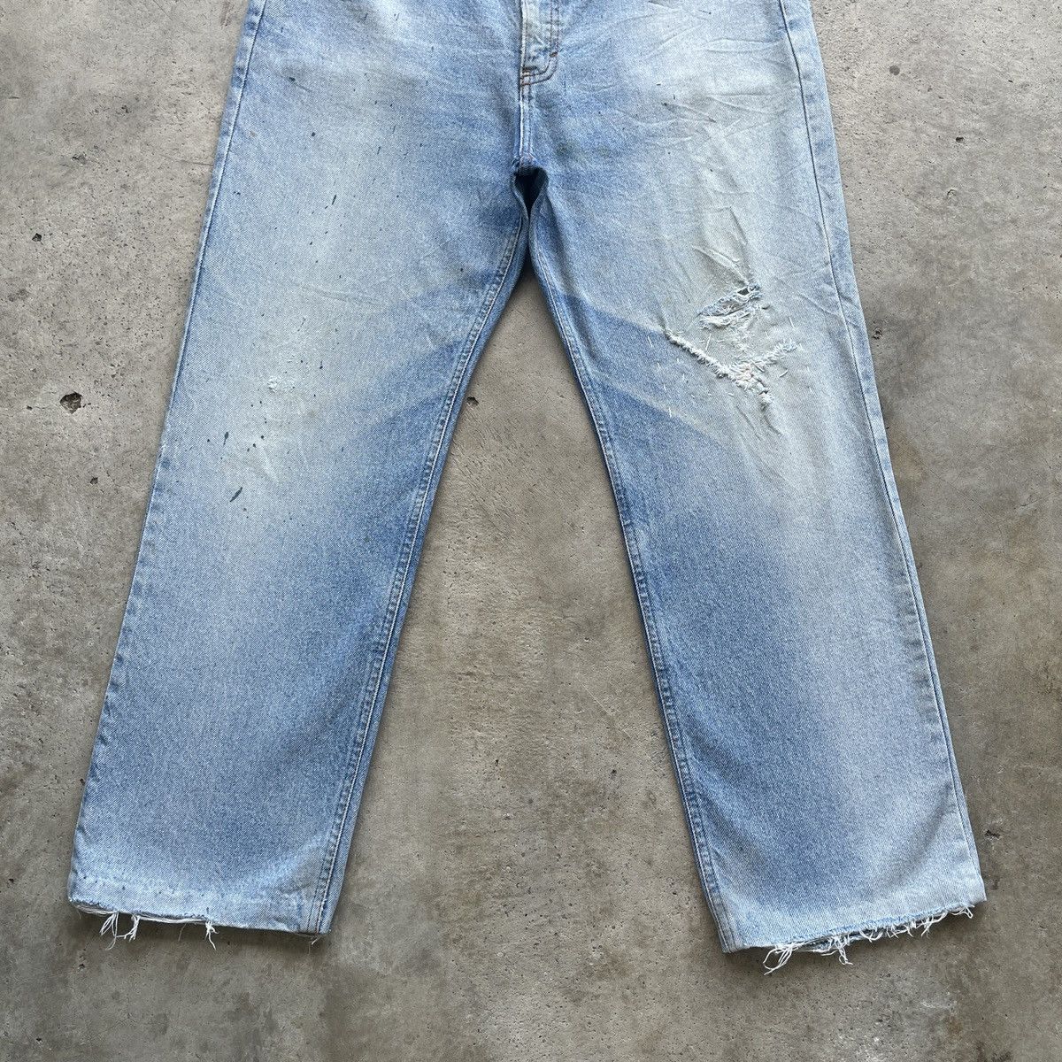 Lancel Vintage Lancel Paris Faded Distressed Painter Jeans Pants Size US 32 / EU 48 - 5 Thumbnail