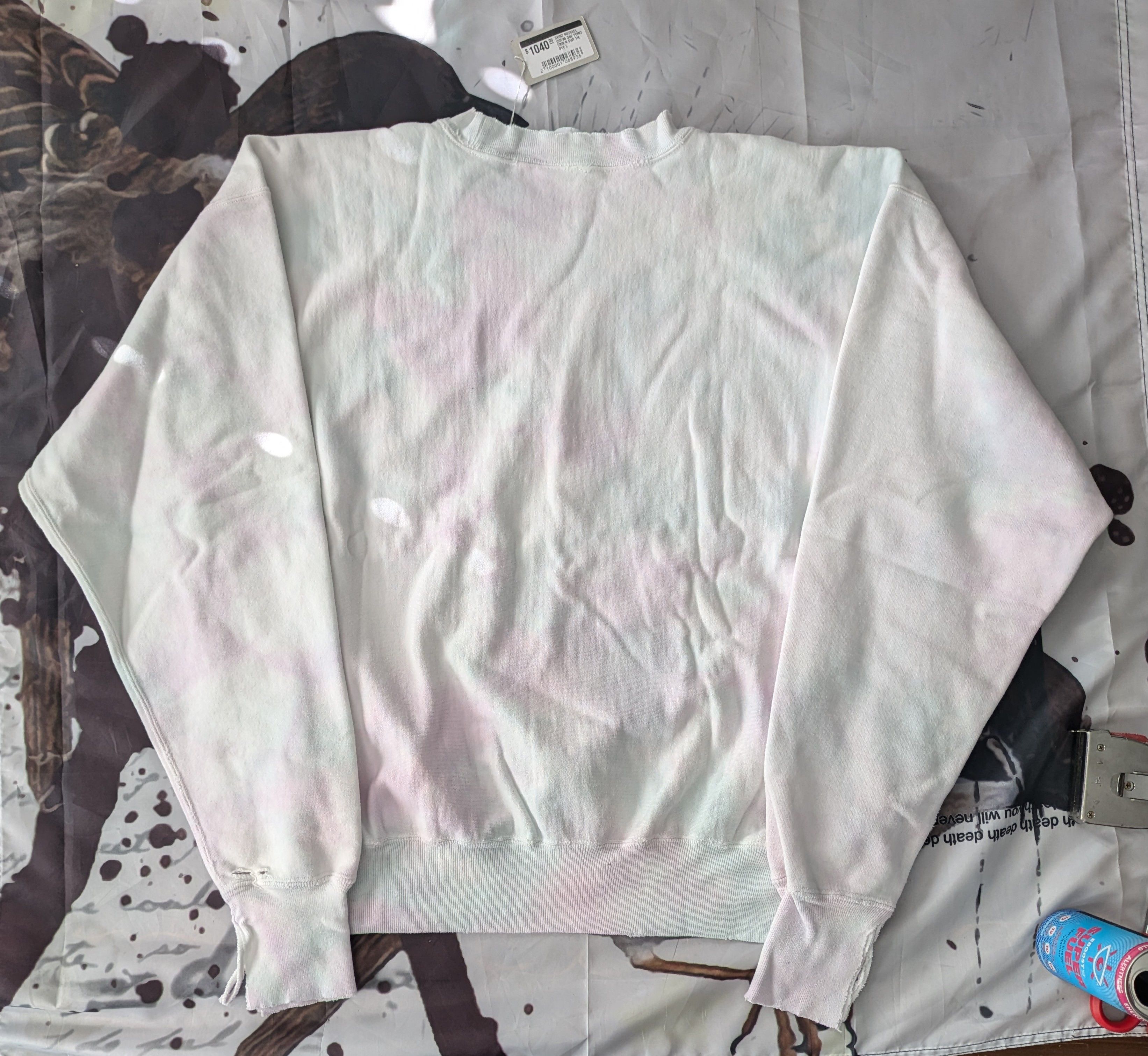 Saint Michael Destroyed Tie-Dye PionCham Sweatshirt Size US L / EU 52-54 / 3 - 2 Thumbnail