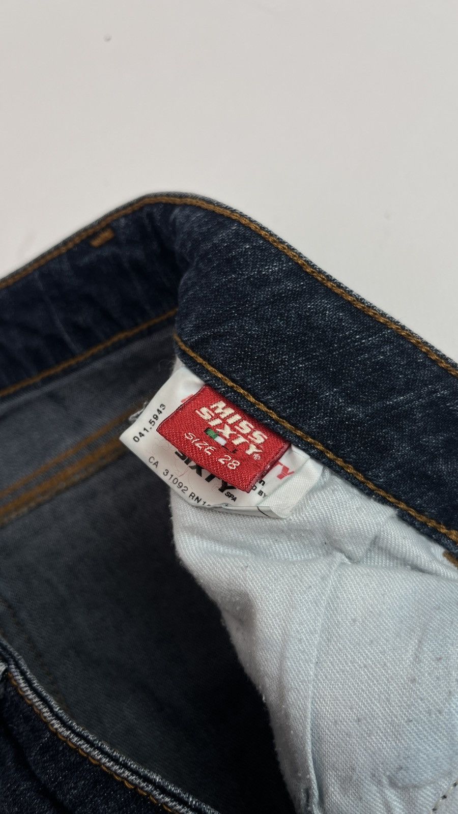 Miss Sixty Vintage Miss Sixty Ultra Low Waist Jeans Boot Cut 29x30 Size 29" - 6 Thumbnail