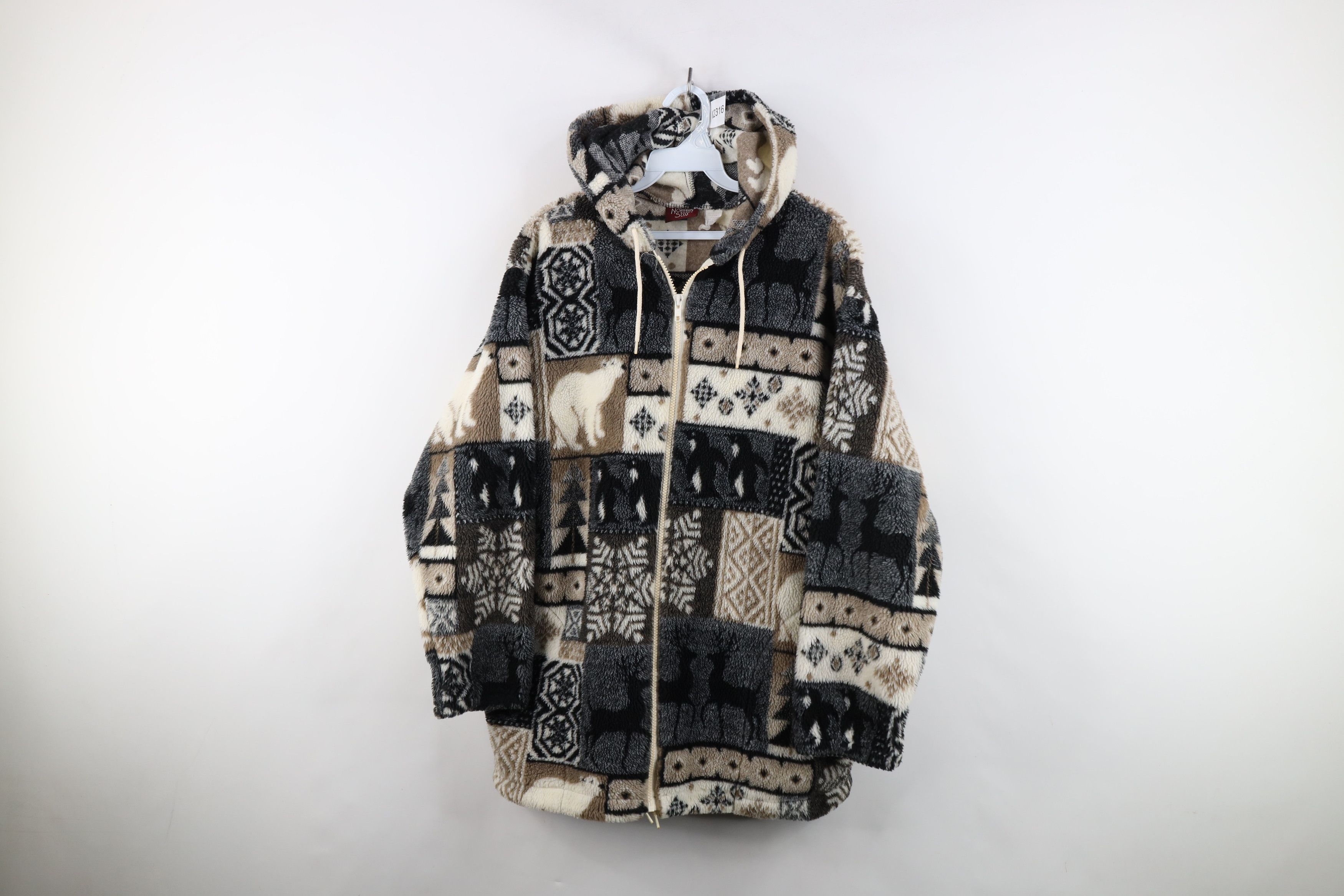 Vintage Vintage 90s Streetwear Christmas Penguin Polar Bear Jacket Size S / US 4 / IT 40 - 1 Thumbnail