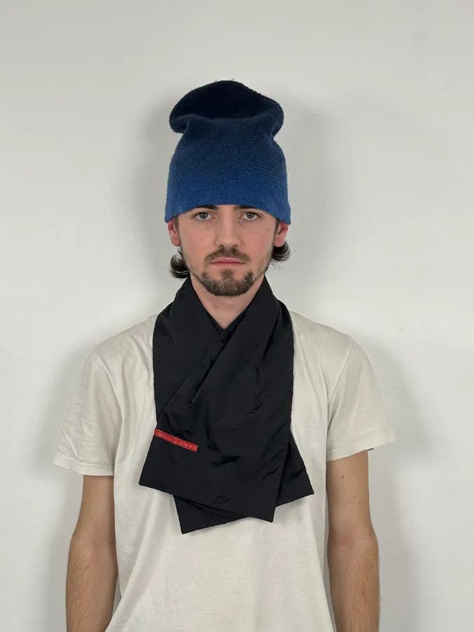 Prada 2000s Prada Black Magnetic Nylon Scarf Size ONE SIZE - 1 Thumbnail