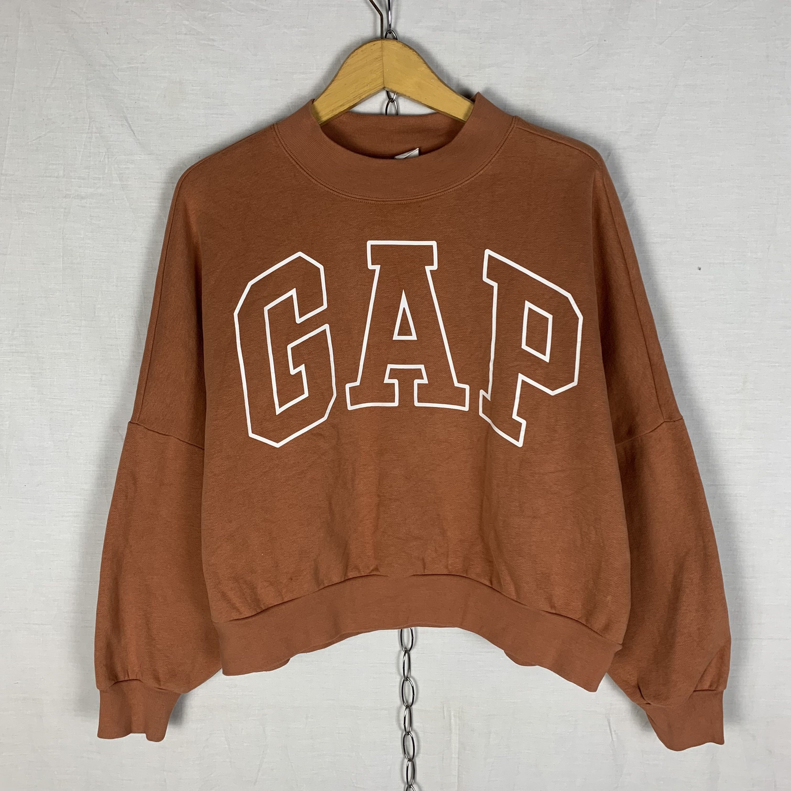 Gap GAP Cropped Sweatshirt Crewneck Size L / US 10 / IT 46 - 1 Thumbnail