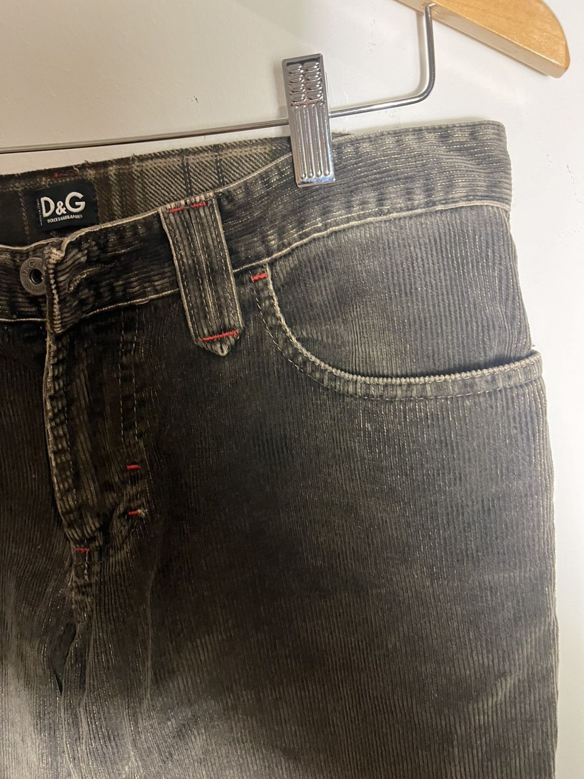 Dolce & Gabbana ARCHIVAL D&G Dolce & Gabbana Corduroy Trousers MCMXCIII IT47 Size US 44 / EU 60 - 4 Thumbnail