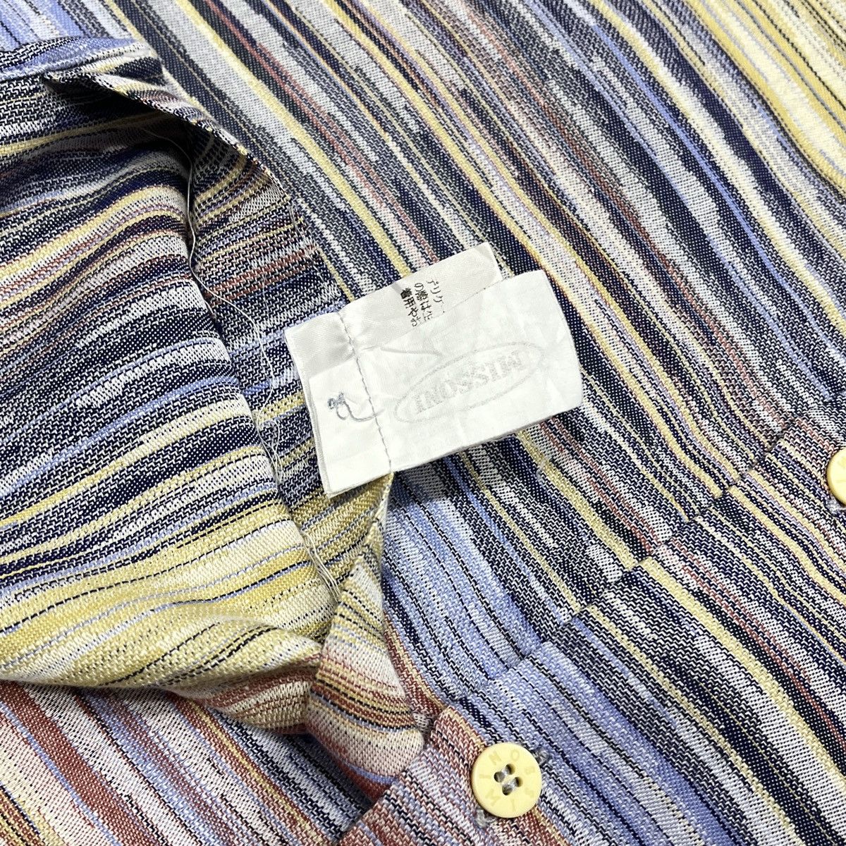 Missoni Vintage Missoni Geometric Striped Button Up Shirt Size US M / EU 48-50 / 2 - 6 Thumbnail