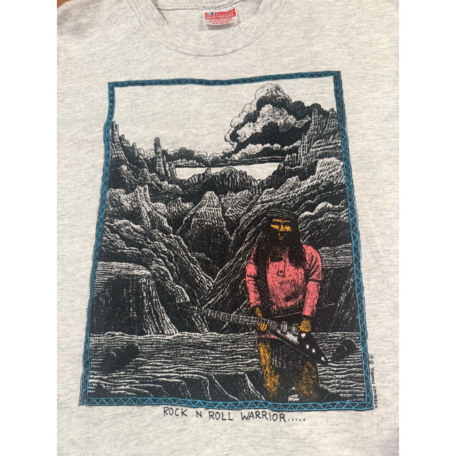 Hanes True vintage Rock N Roll Warrior Size US M / EU 48-50 / 2 - 2 Thumbnail