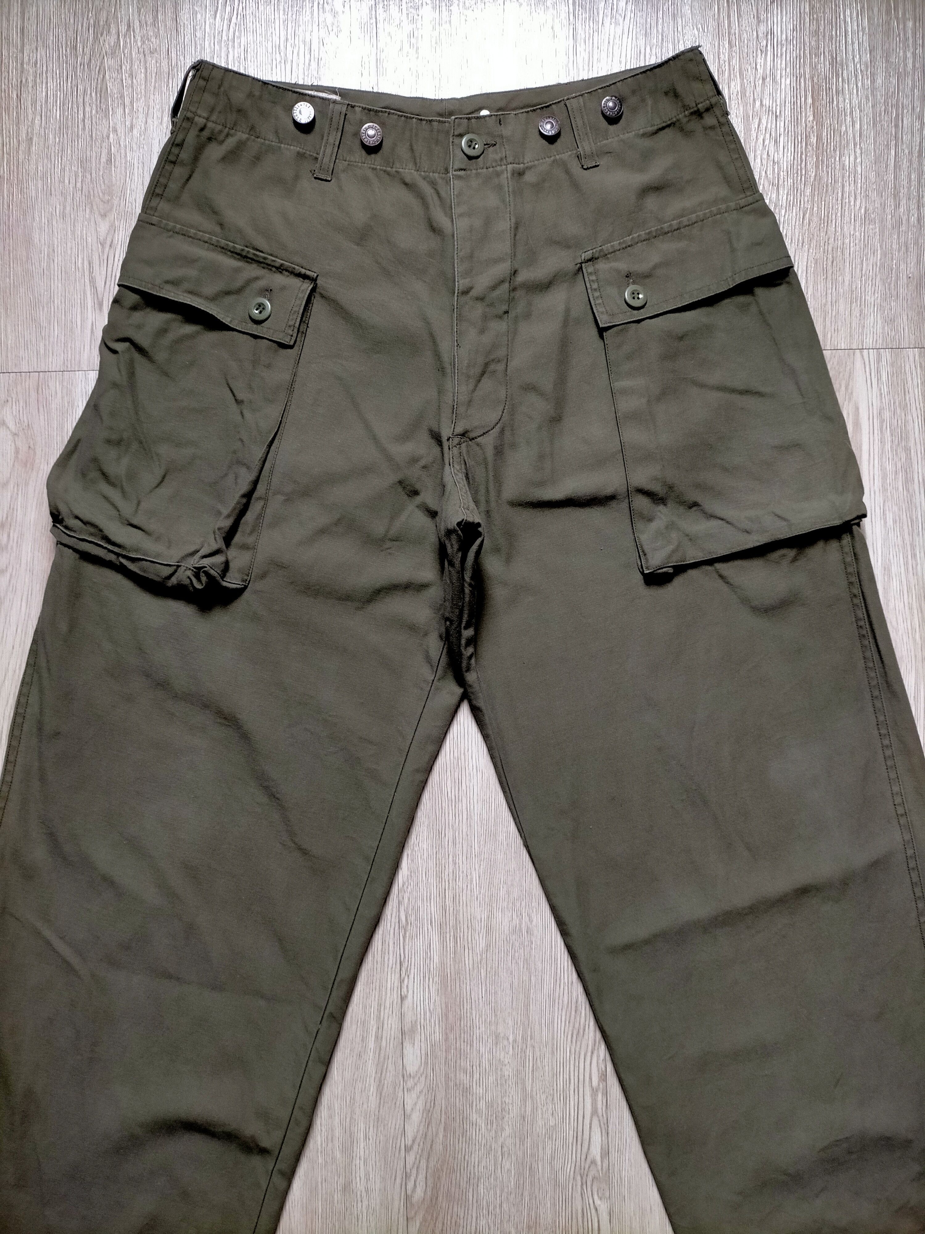 Japanese Brand Army Air Force Green Olive Monkey Pants Size US 31 - 3 Thumbnail