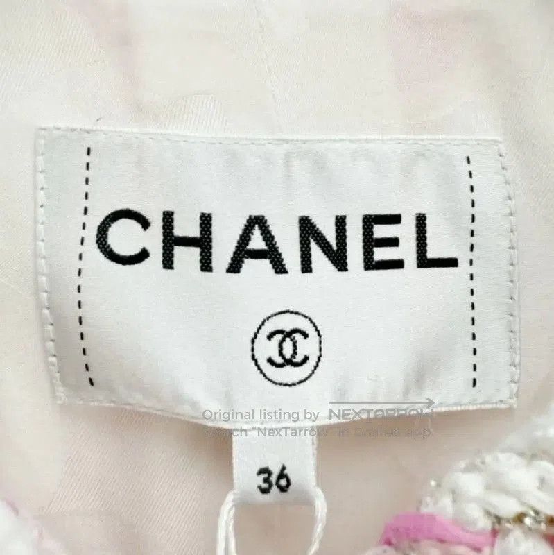 Chanel Chanel Pink Checkered Short Coat for Women . Size S / US 4 / IT 40 - 2 Thumbnail