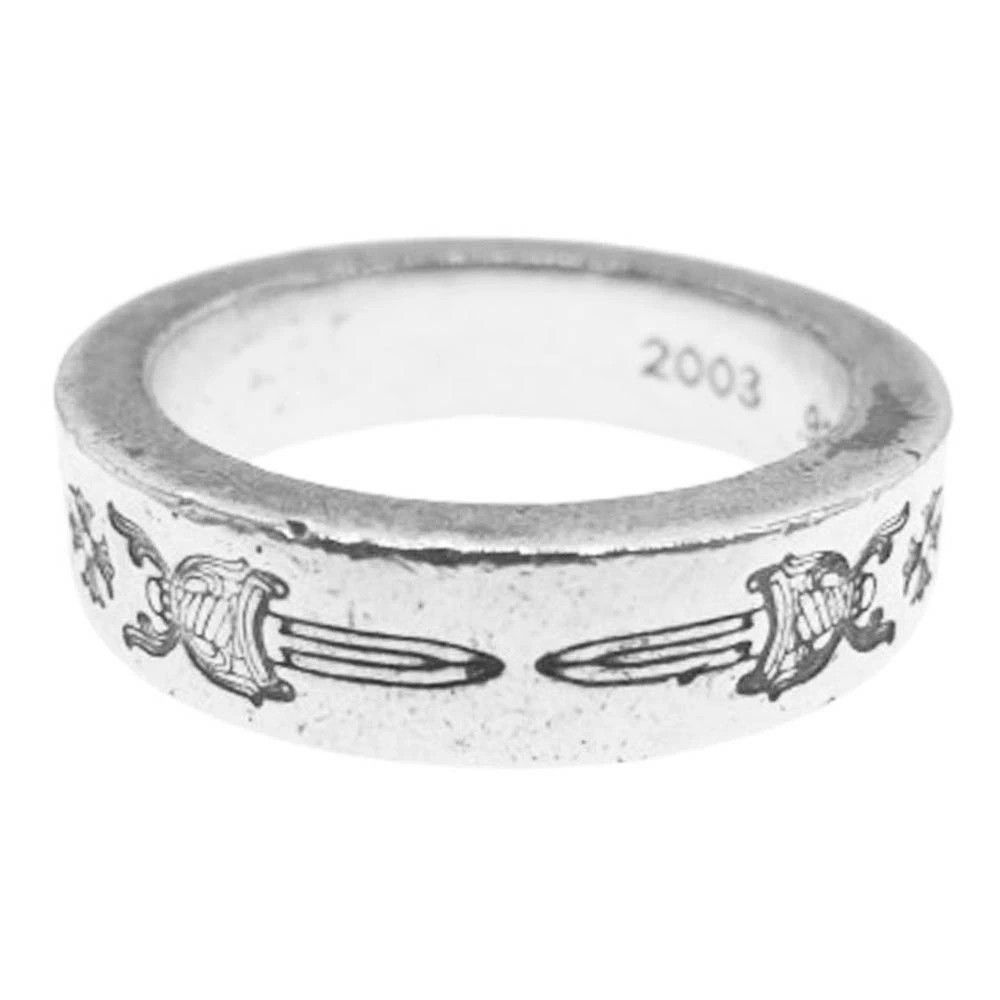 10 CHROME HEARTS 6MM DAGGER SPACER RING silver