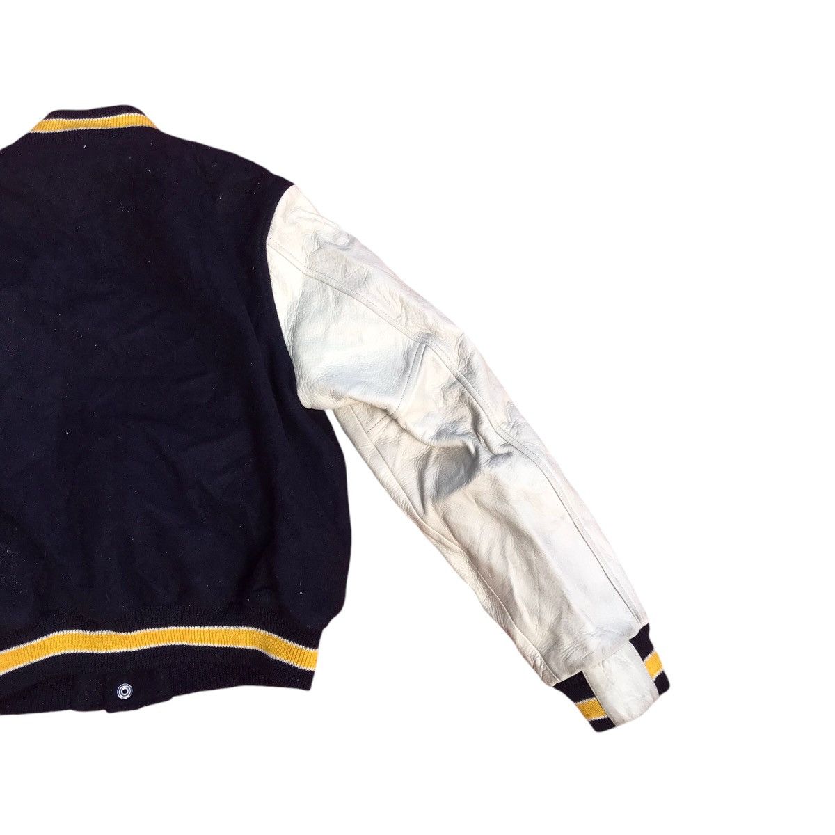 Vintage AT JAPANESE VARSITY LEATHER SLEEVE JACKET Size US XS / EU 42 / 0 - 8 Thumbnail