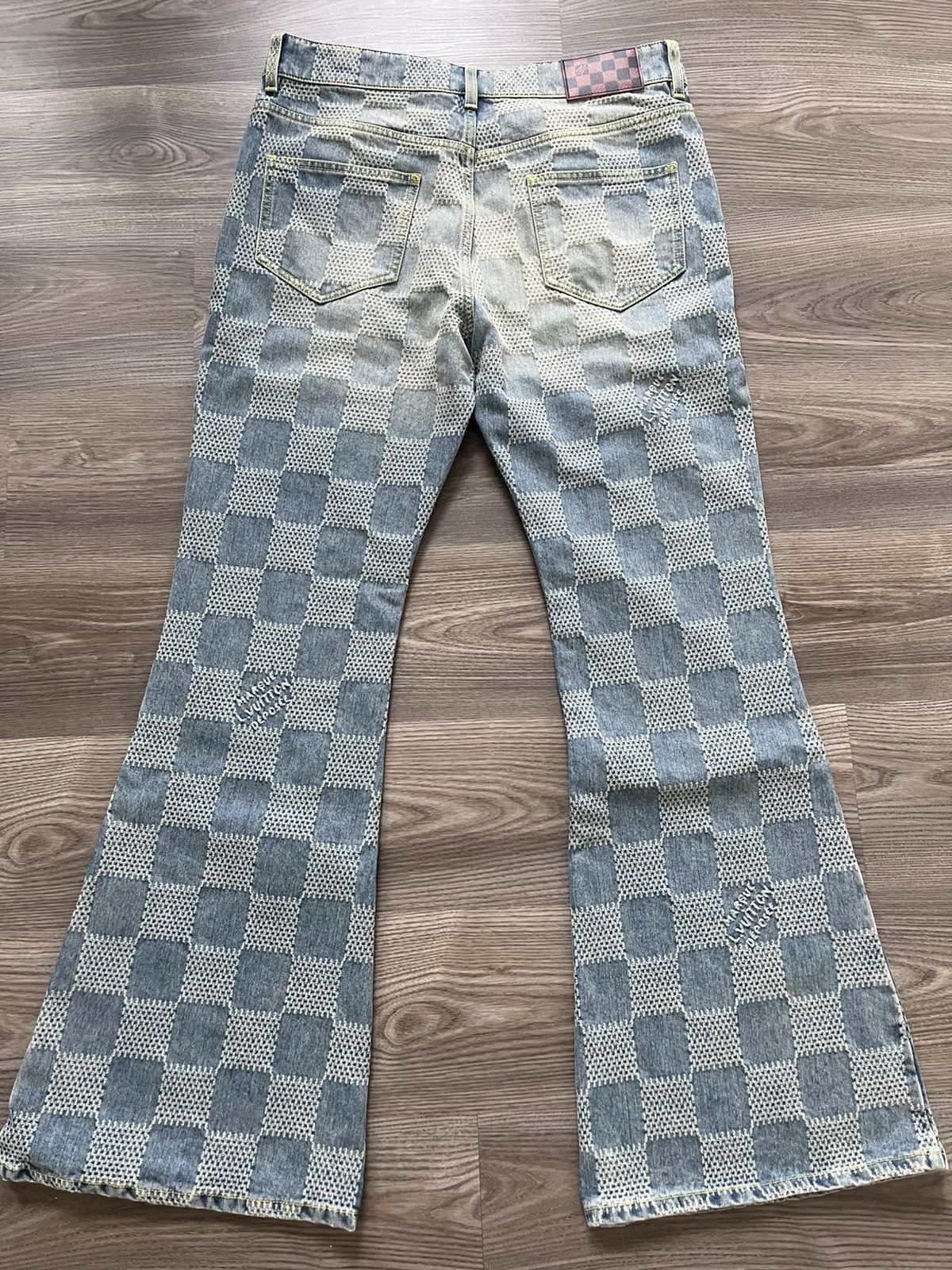 Louis Vuitton Louie Vuitton Damier bootcut denim Size US 34 / EU 50 - 2 Thumbnail
