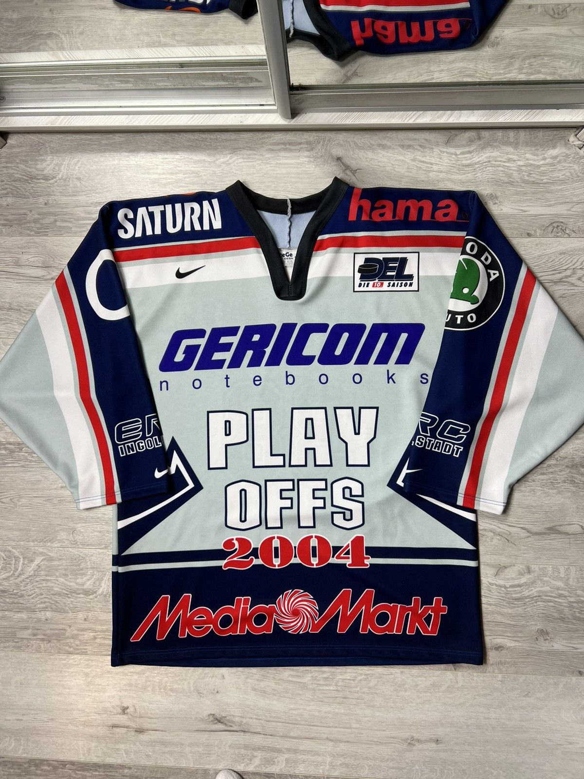 Other ERC INGOLSTADT PANTHER ICE HOCKEY 2004 FICENEC #38 JERSEY Size US XL / EU 56 / 4 - 1 Thumbnail