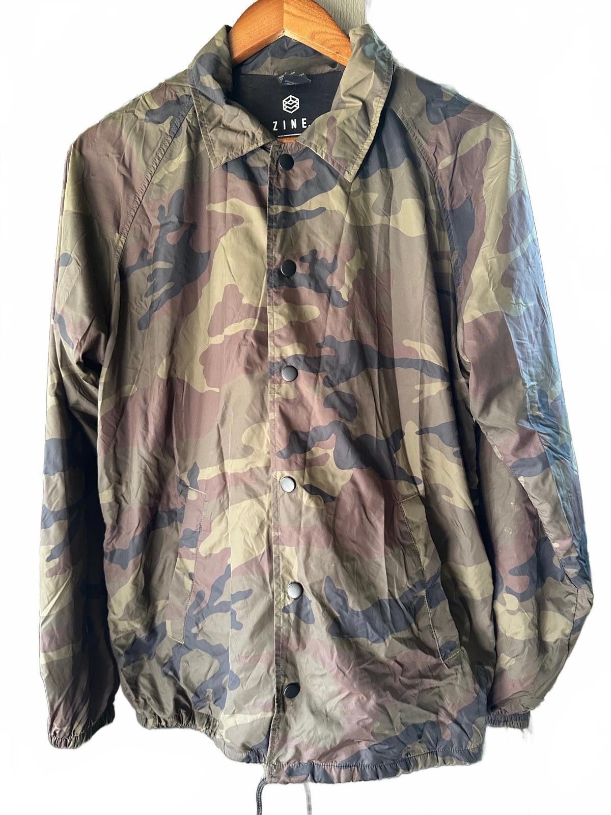 Designer Zine Camo Coach Jacket Sm Nylon Snap Streetwear Skate Zumiez Size US S / EU 44-46 / 1 - 1 Thumbnail