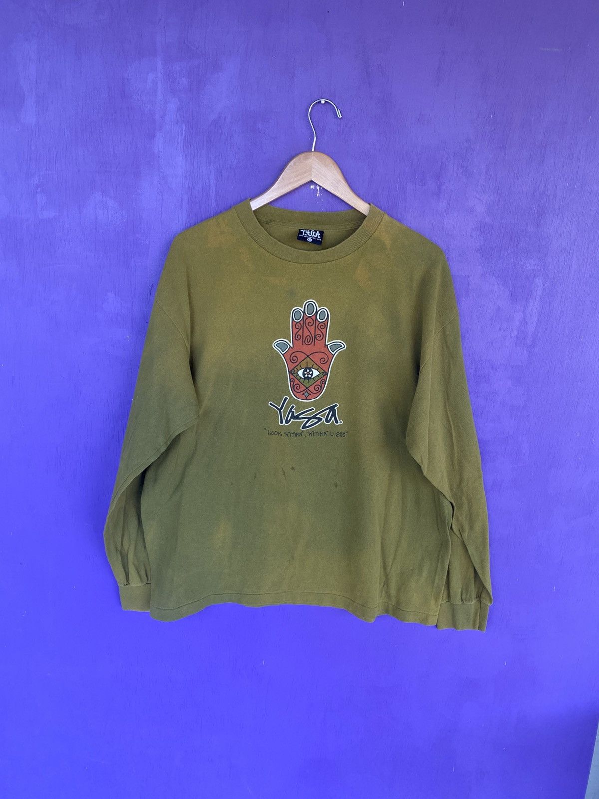 Other Vintage 90s YAGA look within faded long-sleeve Size US XL / EU 56 / 4 - 1 Thumbnail