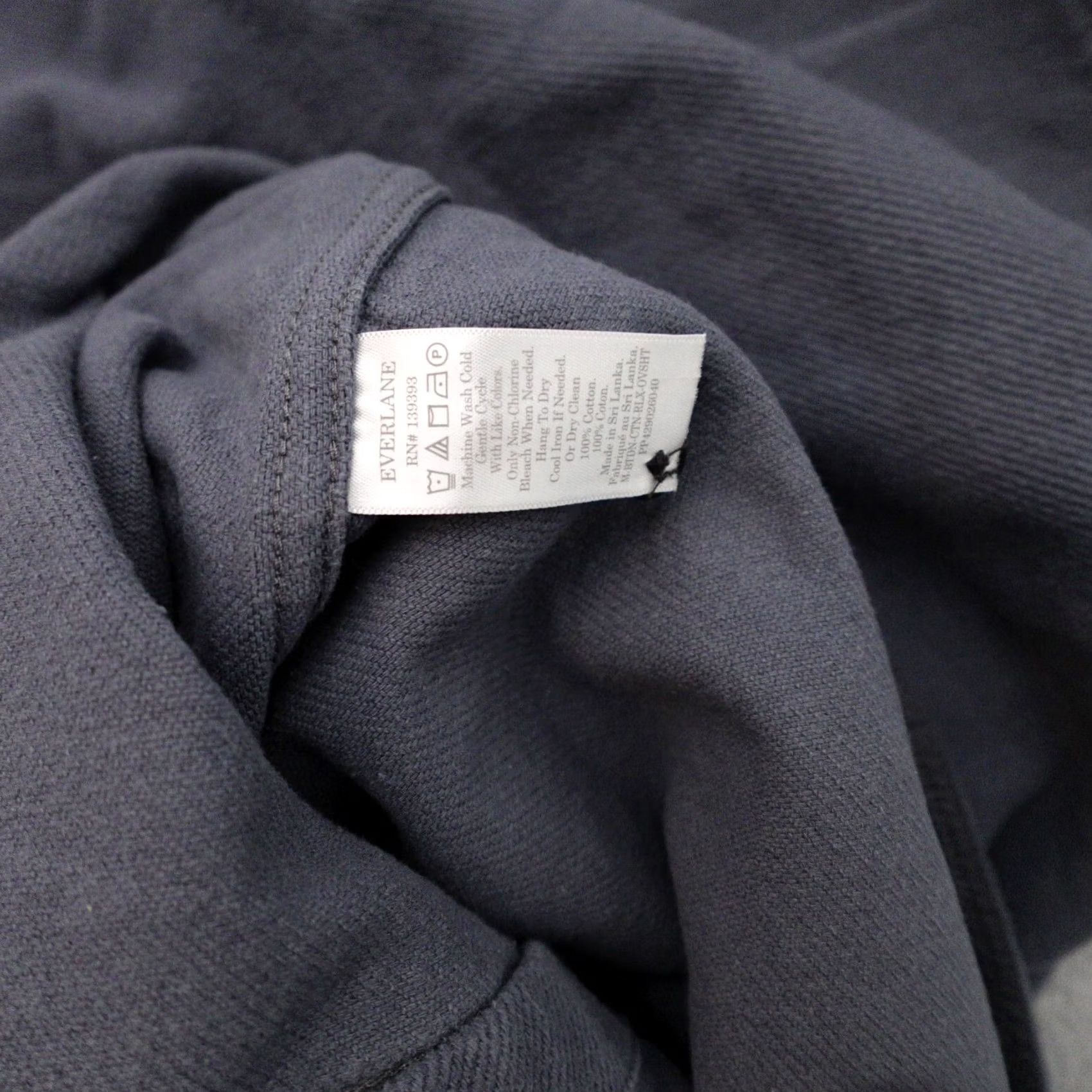 Everlane Everlane Jacket Women Medium Blue Shacket Oversized Button Up Casual 26x20 Size M / US 6-8 / IT 42-44 - 4 Thumbnail