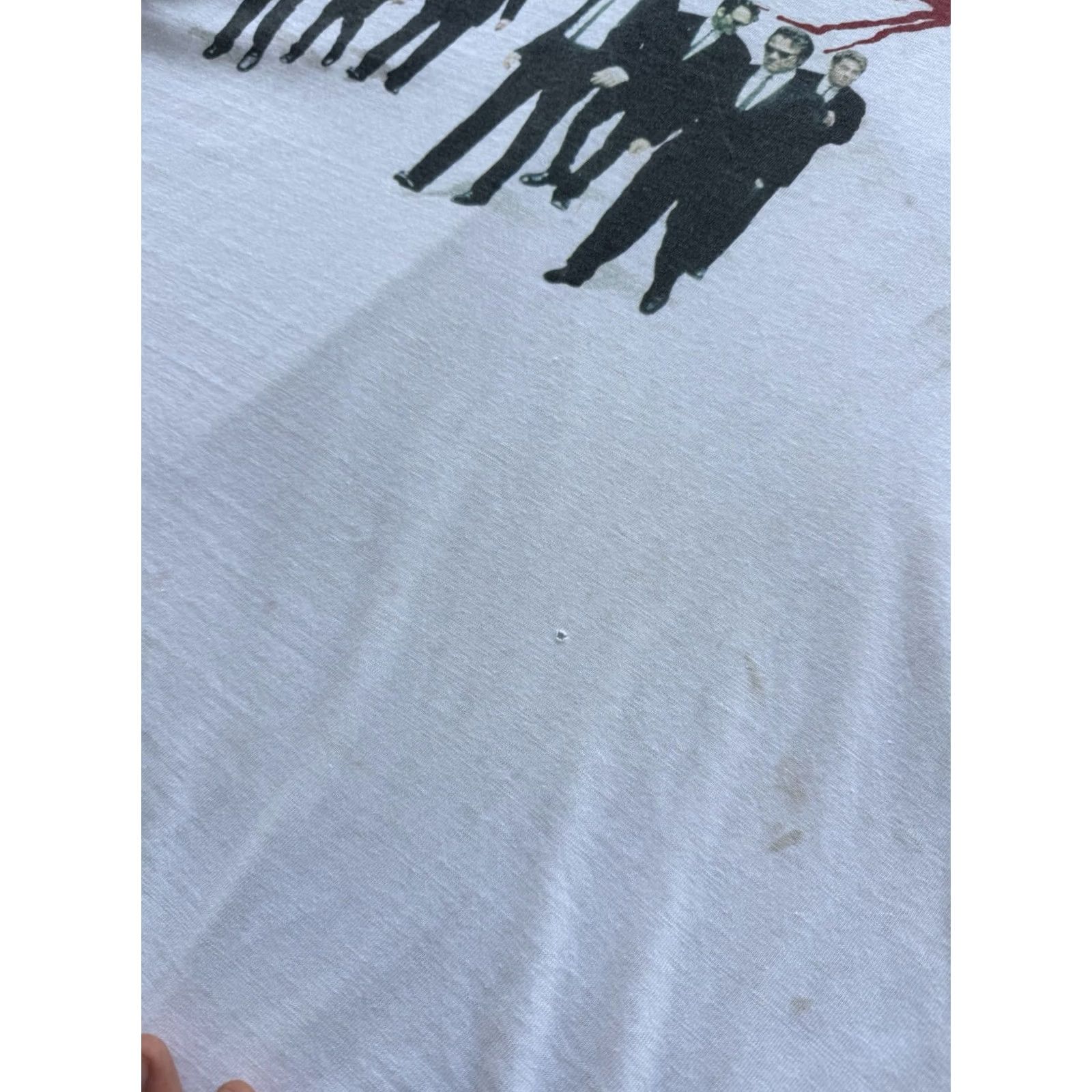 Vintage VINTAGE Reservoir Dogs 1992 Quentin Tarantino Movie T-Shirt XL White 90s City Classic Retro 90s Tarantino Movie Merch Mens Shirt Size US XL / EU 56 / 4 - 6 Thumbnail